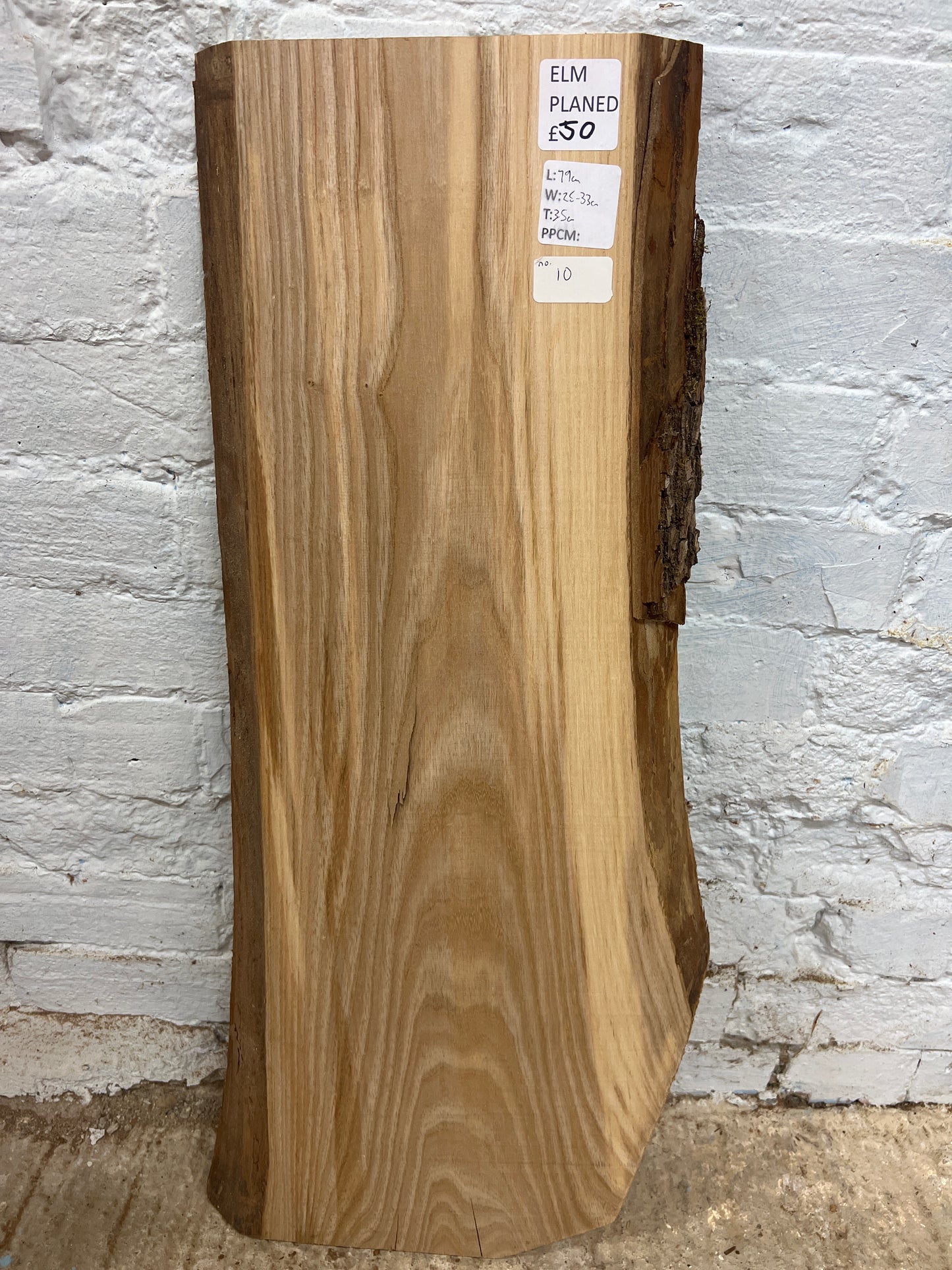 Elm No 10 - 790x250-330x35mm Planed