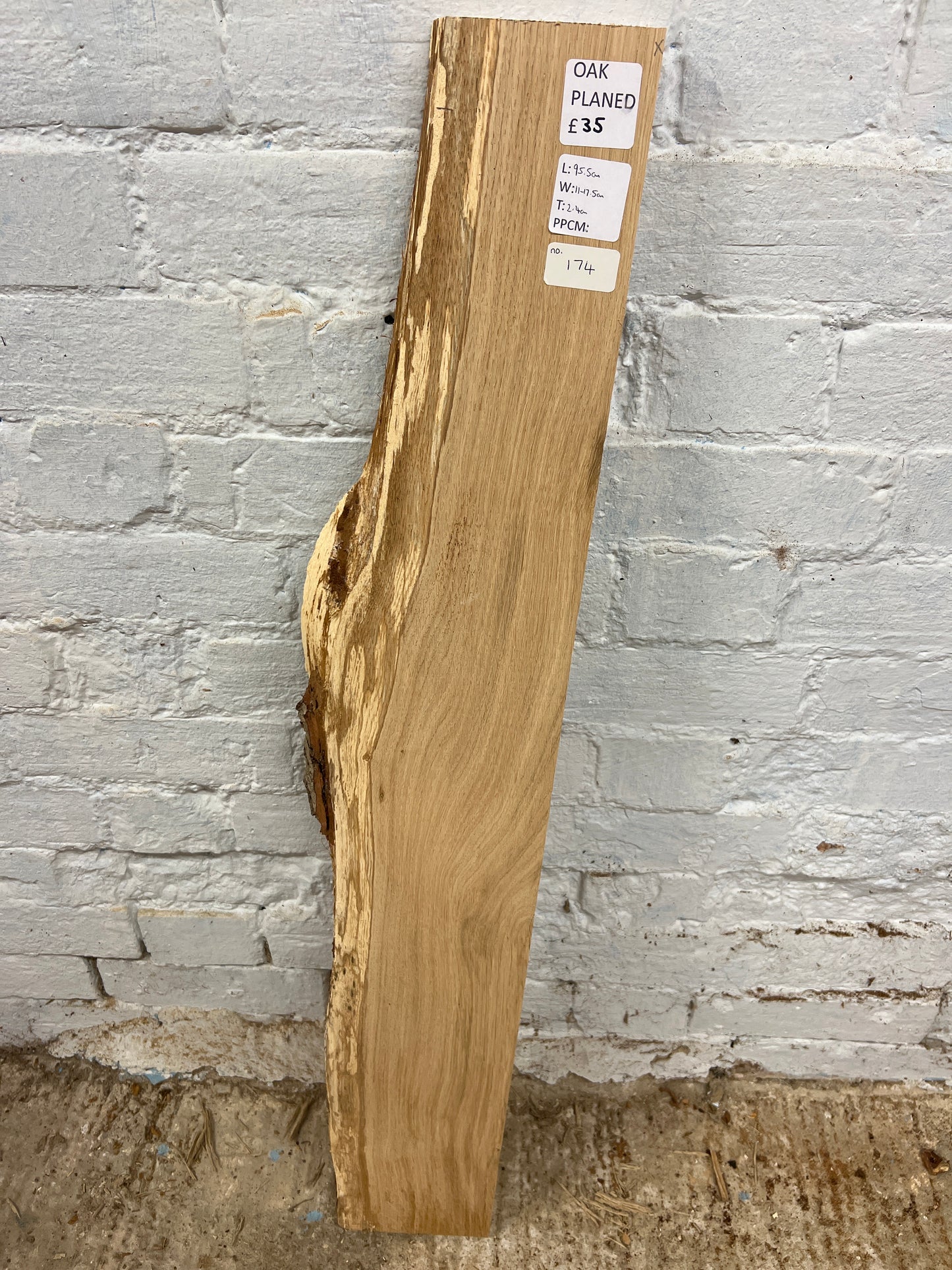 Oak No 174 - 955x110-175x24mm Planed