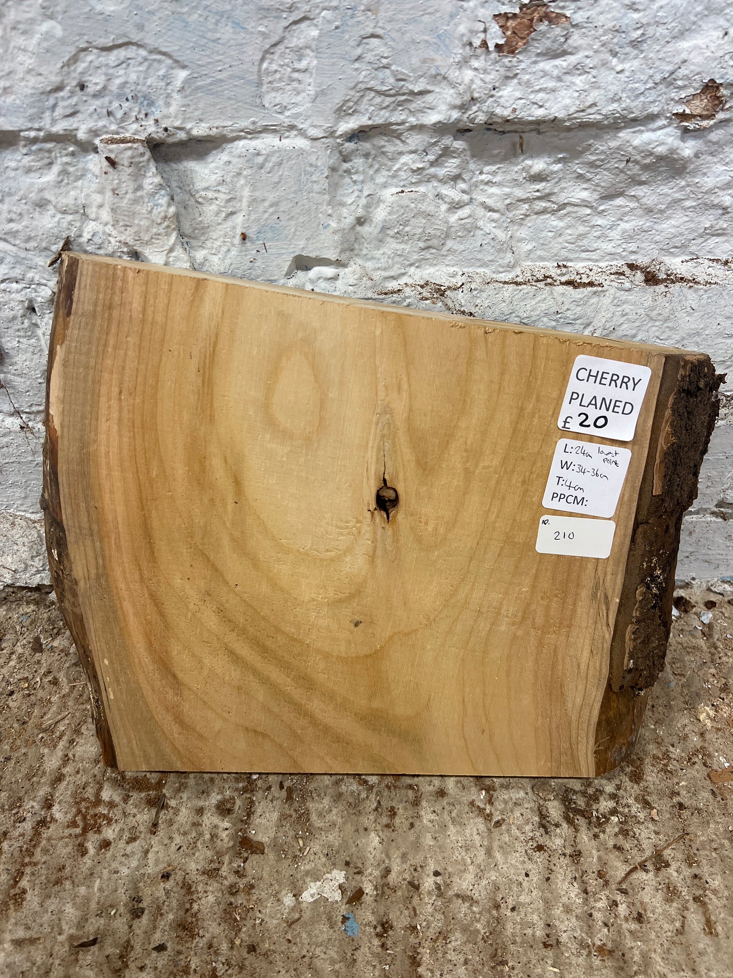 Cherry No 210 - 240x340-360x40mm Planed