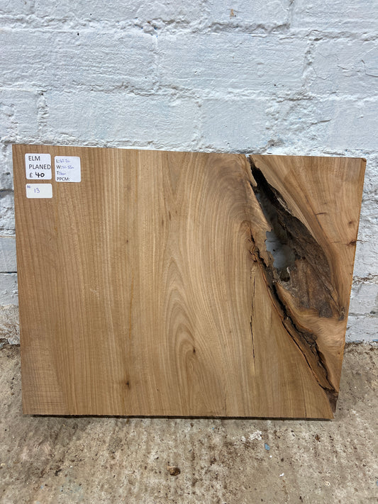 Elm No 13 - 422x510-520x40mm Planed