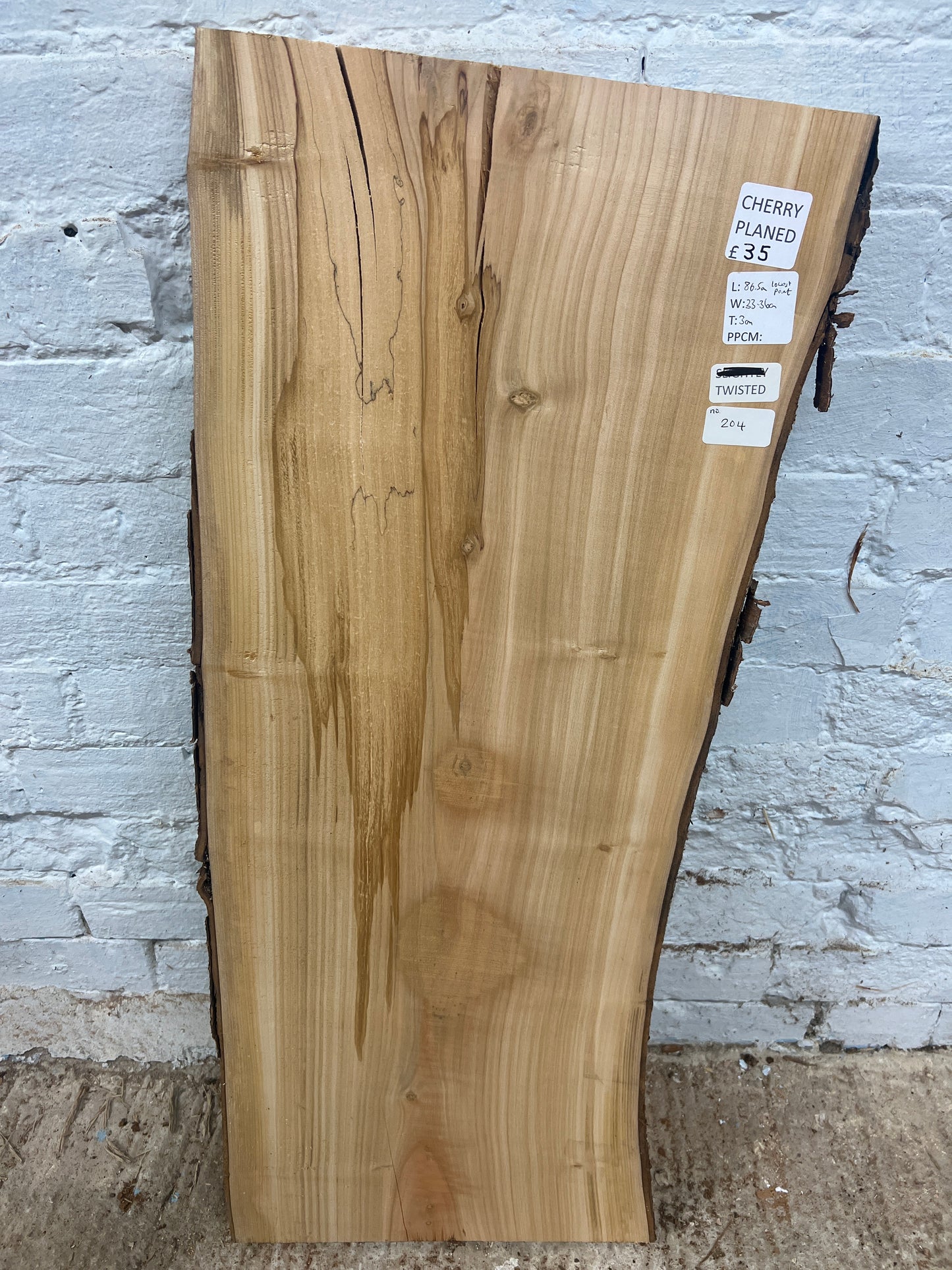 Cherry No 204 - 865x330-360x30mm Planed