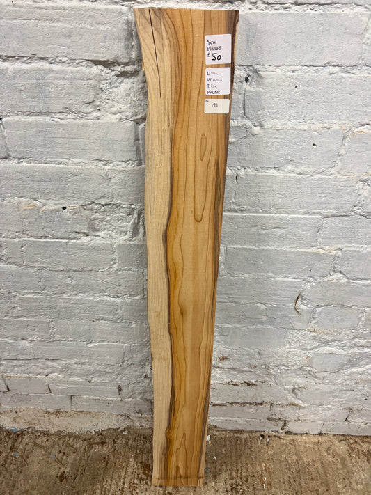 Yew No 191 - 1140x130-140x20mm Planed