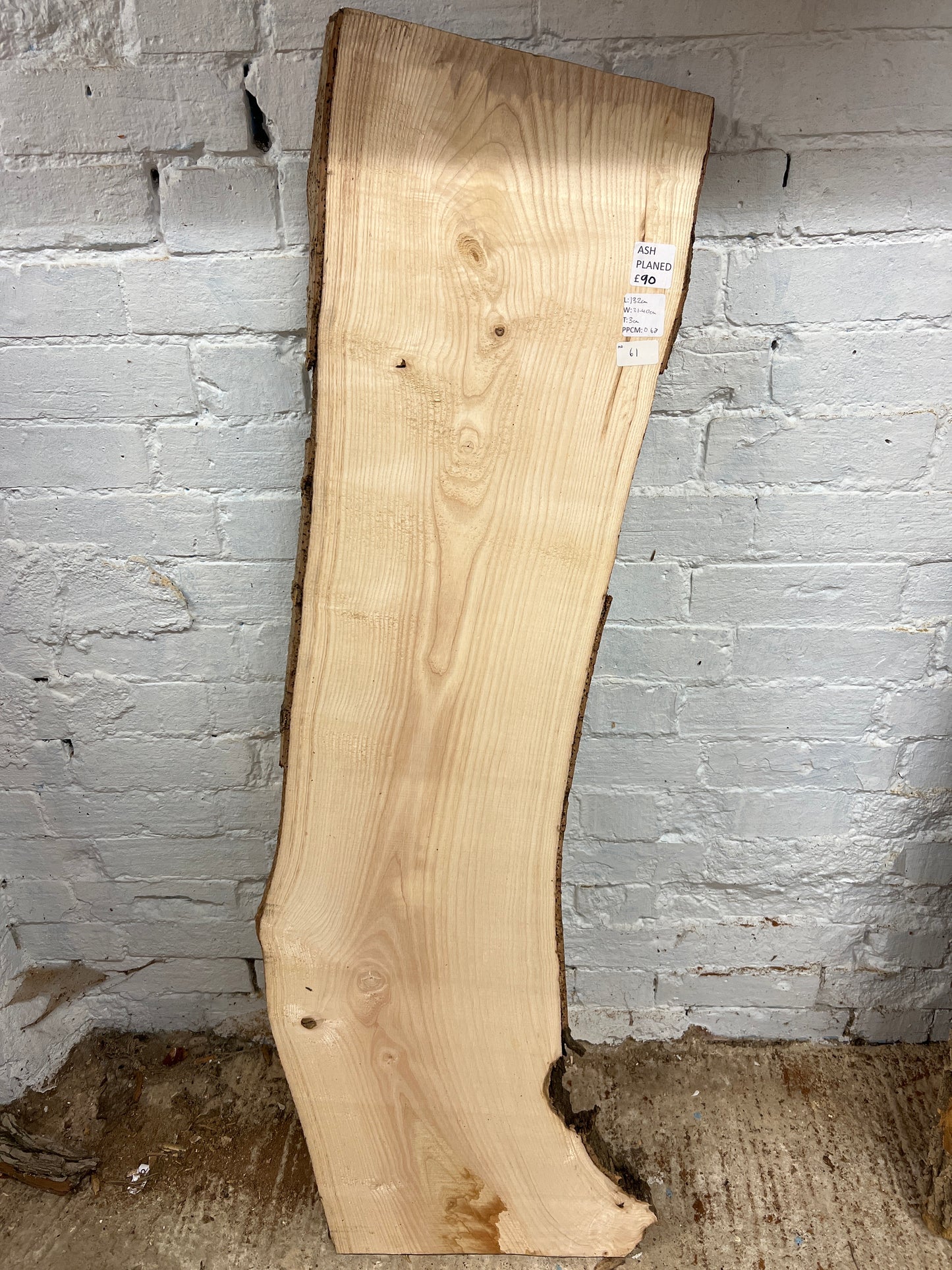 Ash No 61 - 1320x320-400x30mm Planed