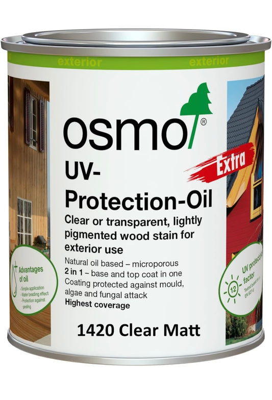 Option Extra of Oiling Finish With Outdoor Osmo Oil Varnish with a Clear Matt Finish