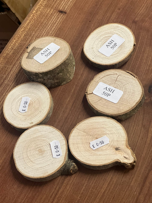 Assortment of rounds 50p - Sawn