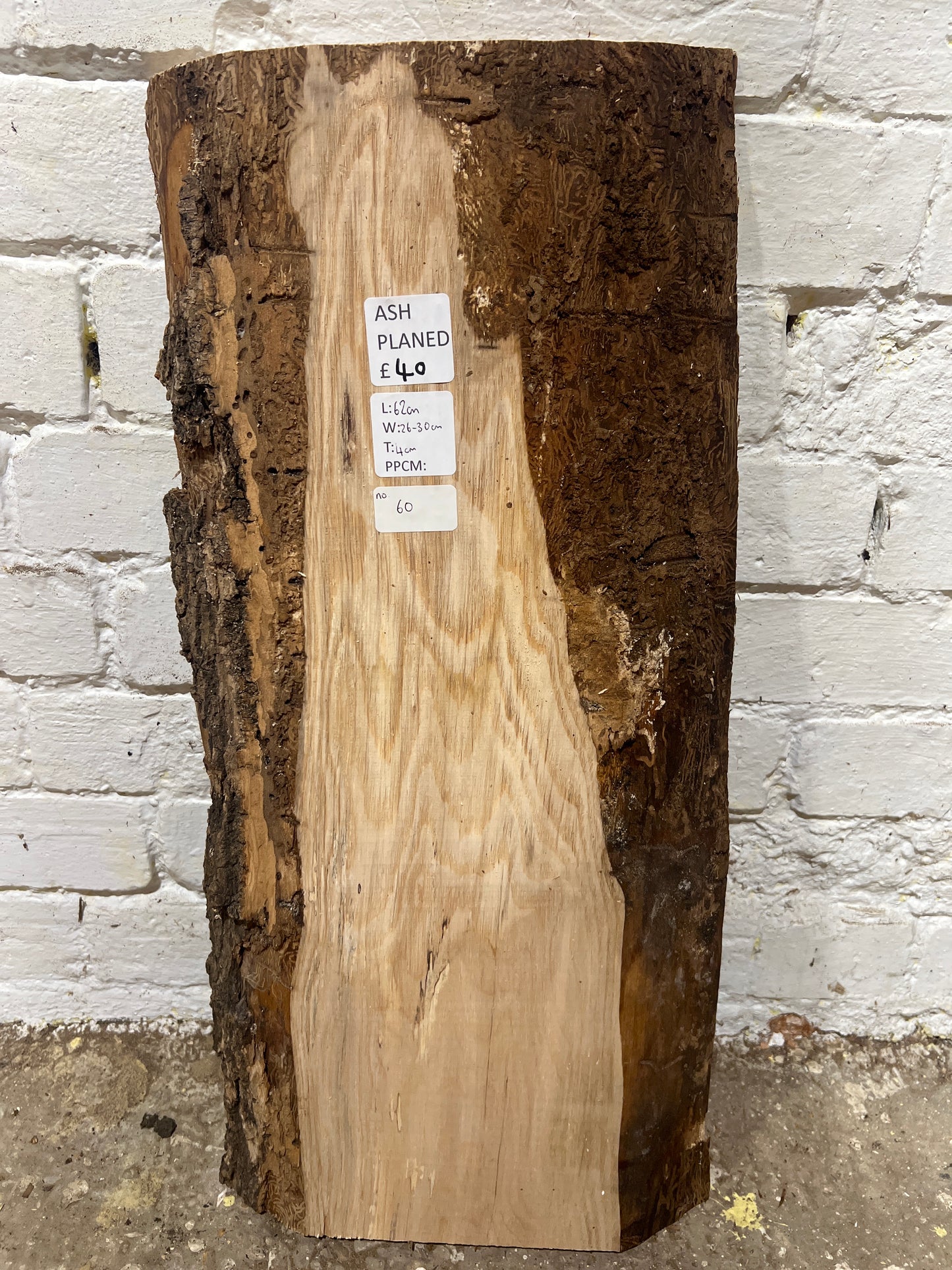 Ash No 60 - 620x260-300x40mm Planed