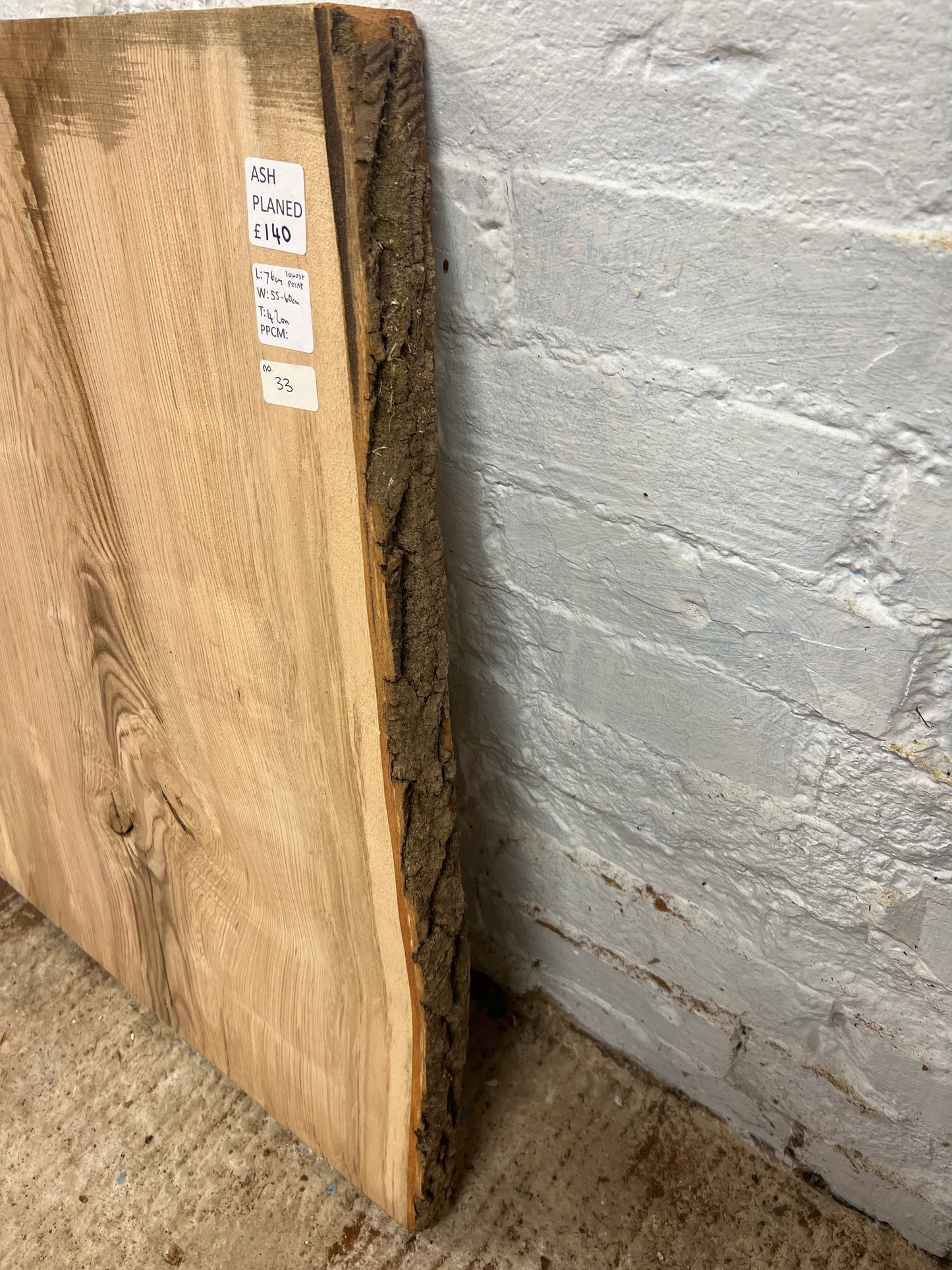 Ash No 33 - 760x550-600x42mm Planed