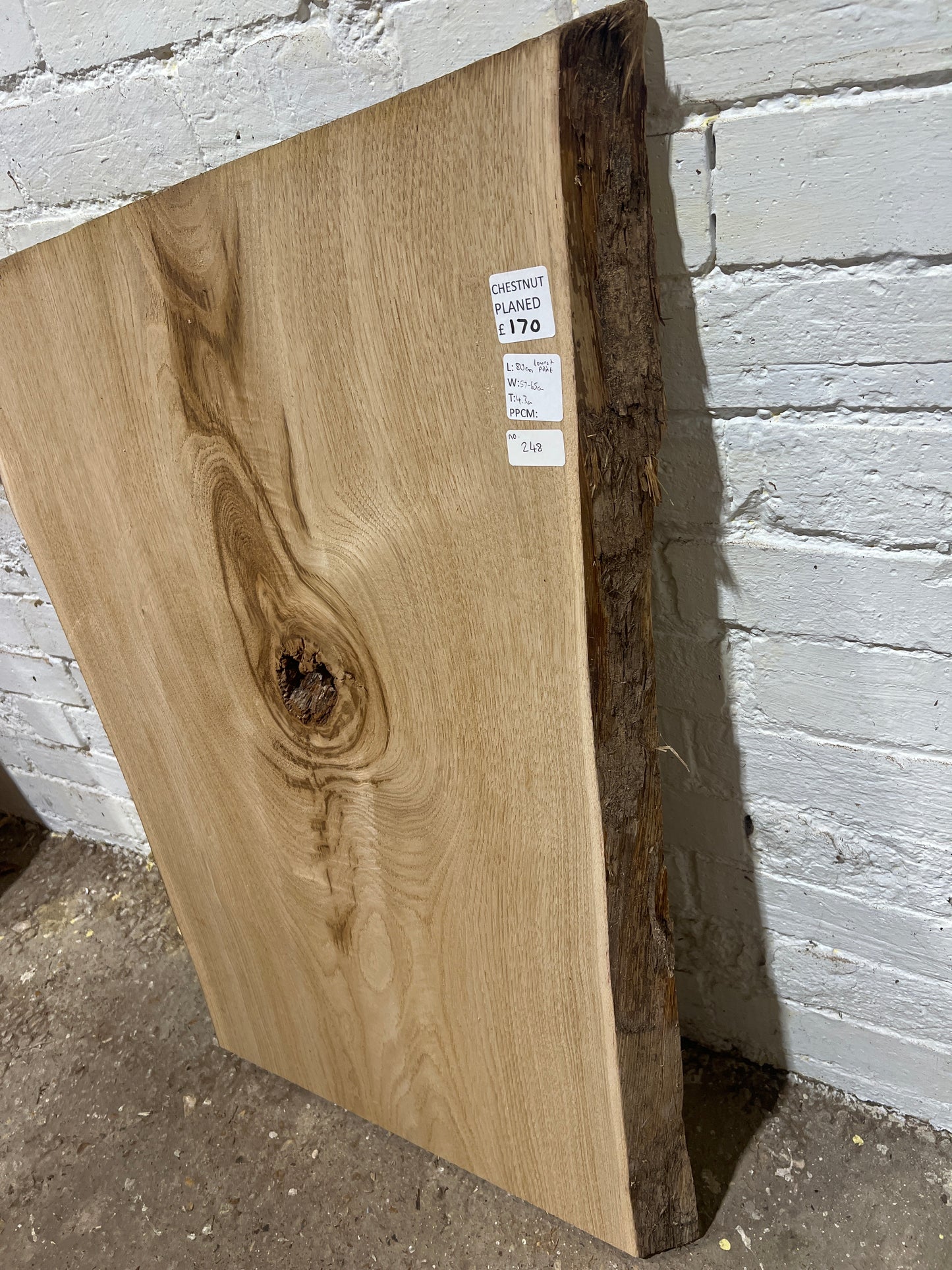 Chestnut No 248 - 800x570-650x43mm Planed