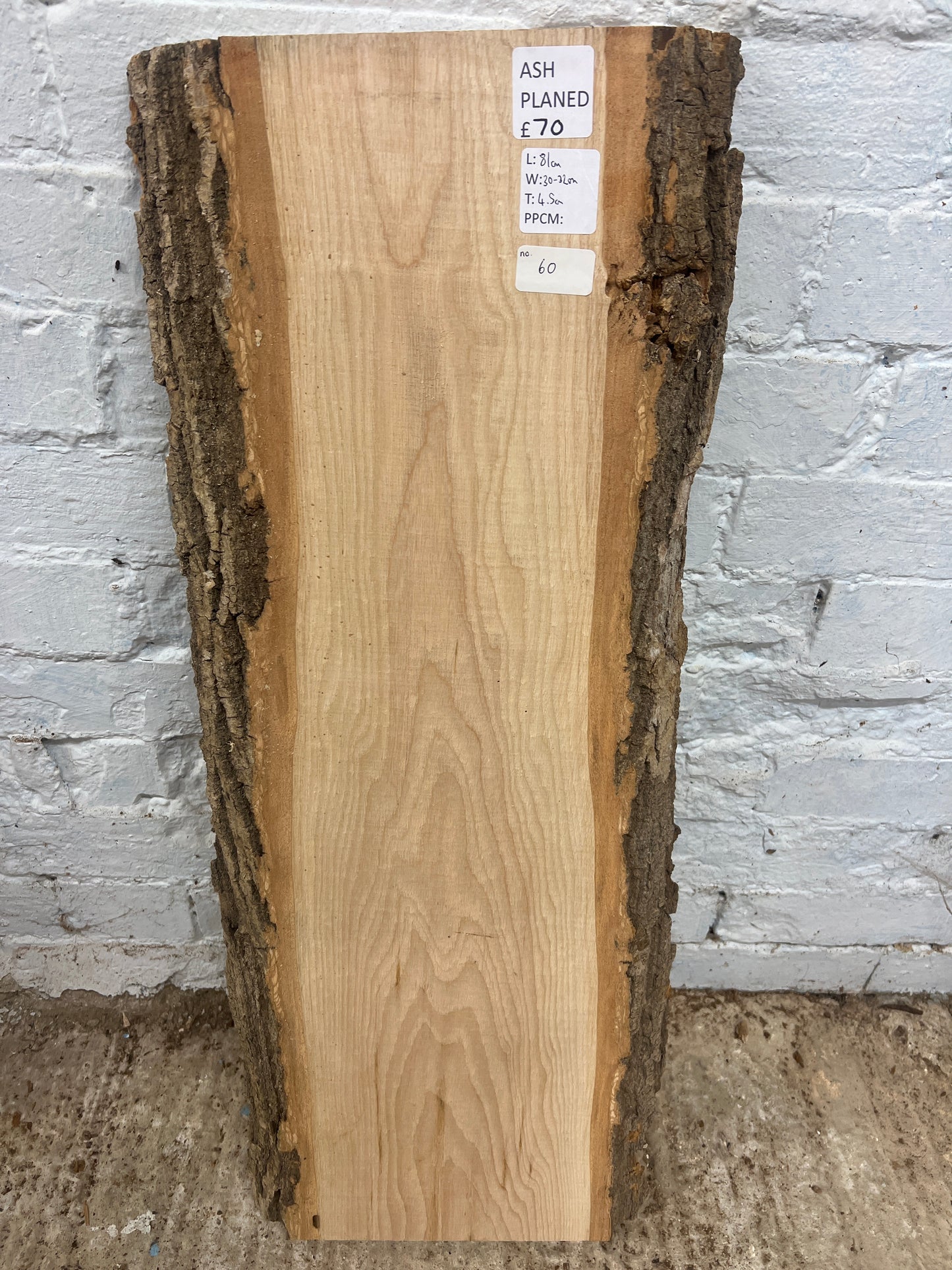 Ash No 60 - 810x300-320x45mm Planed