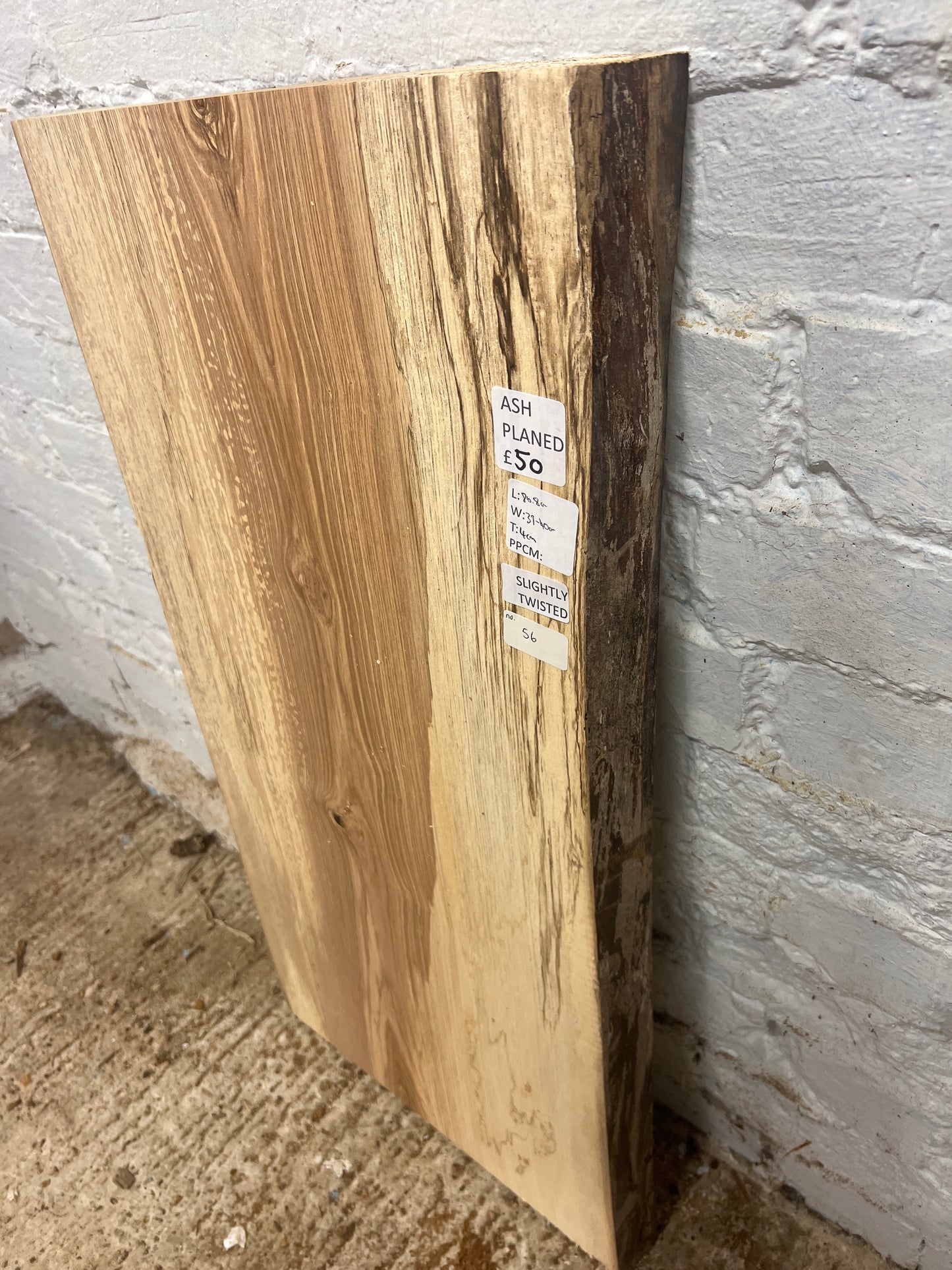 Ash No 56 - 808x390-400x40mm Planed