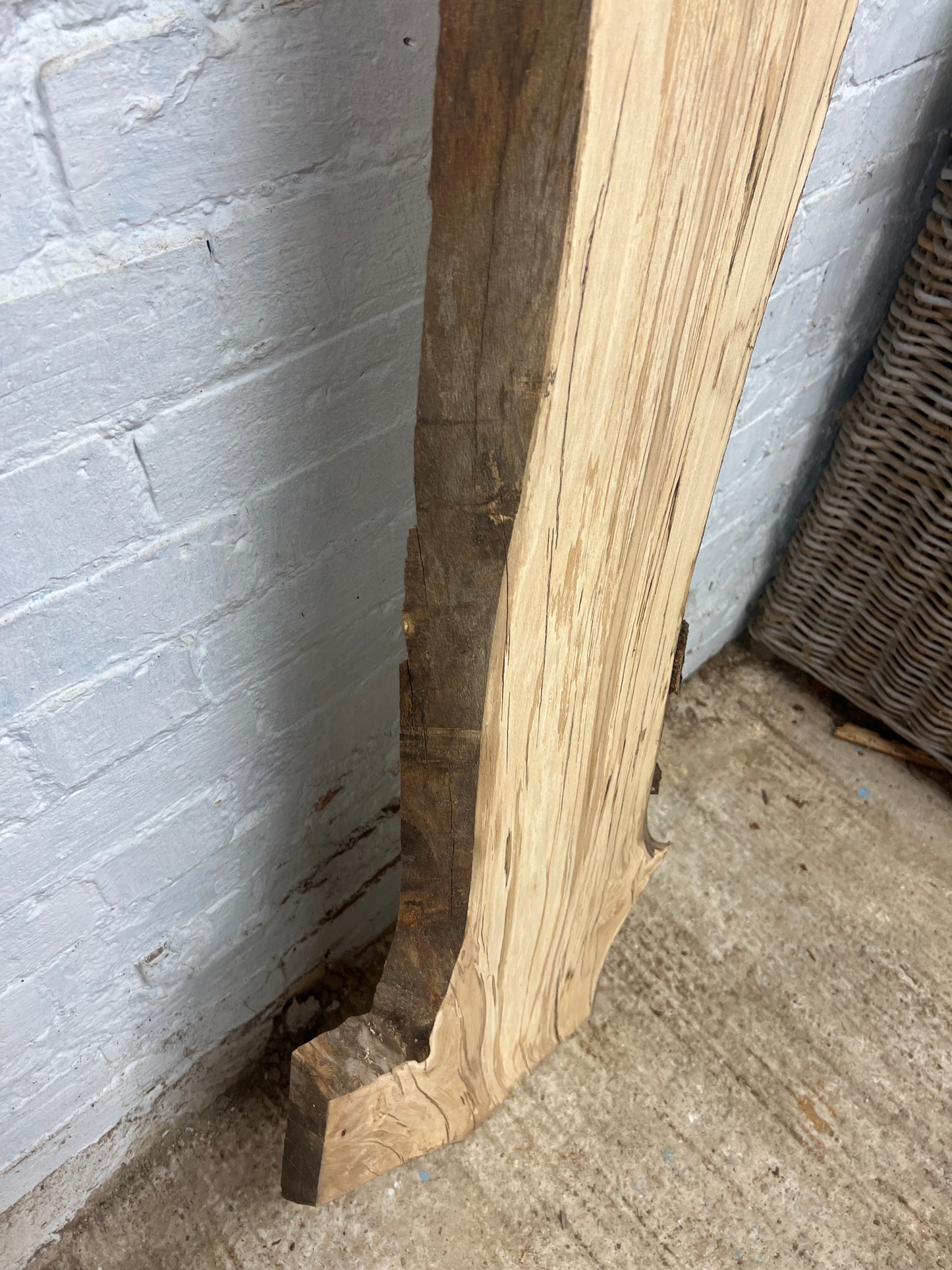 Spalted Beech No 204 - 1480x260-450x35mm Planed