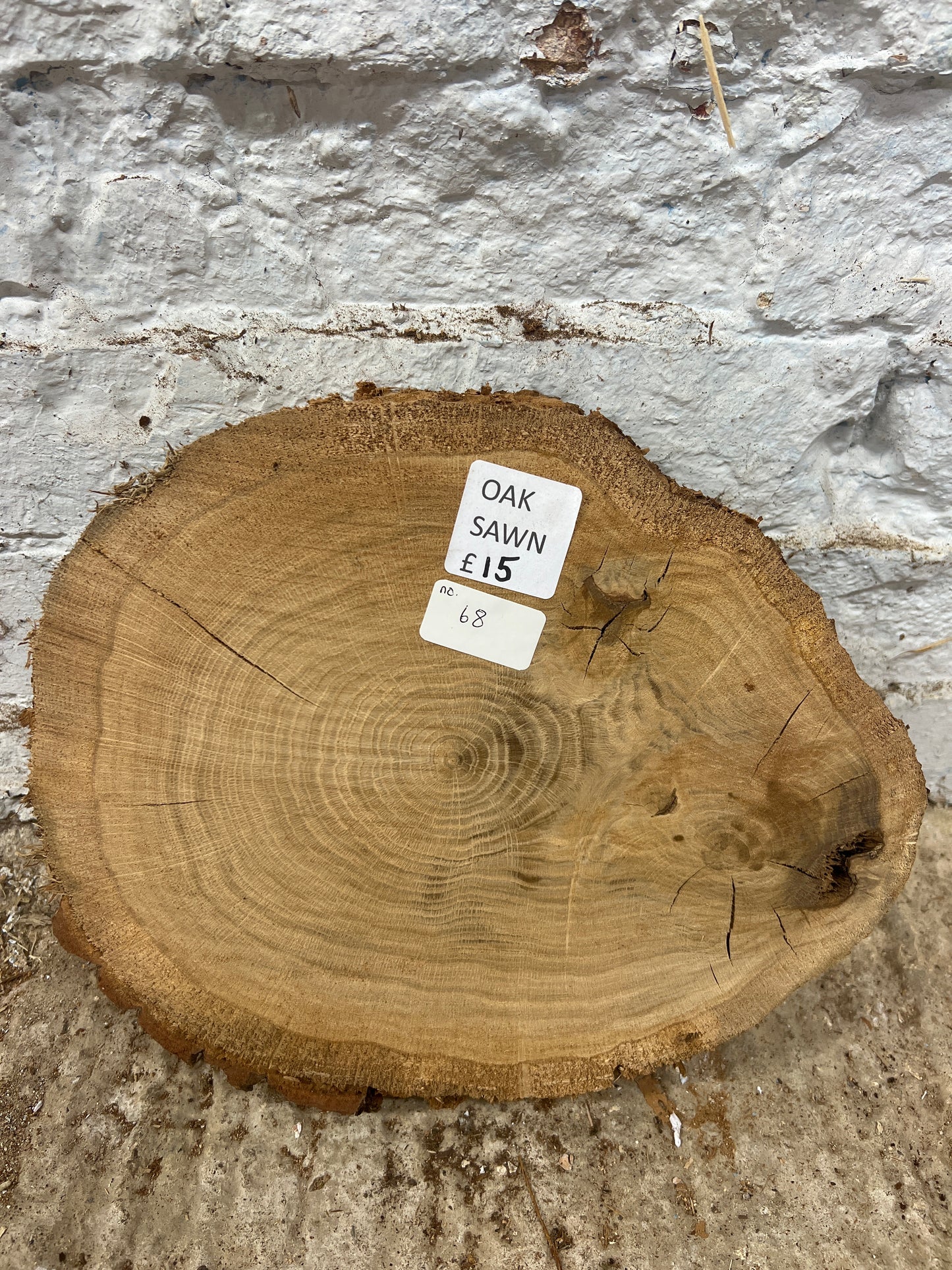 Oak No 68 - 250x300x40mm Sawn