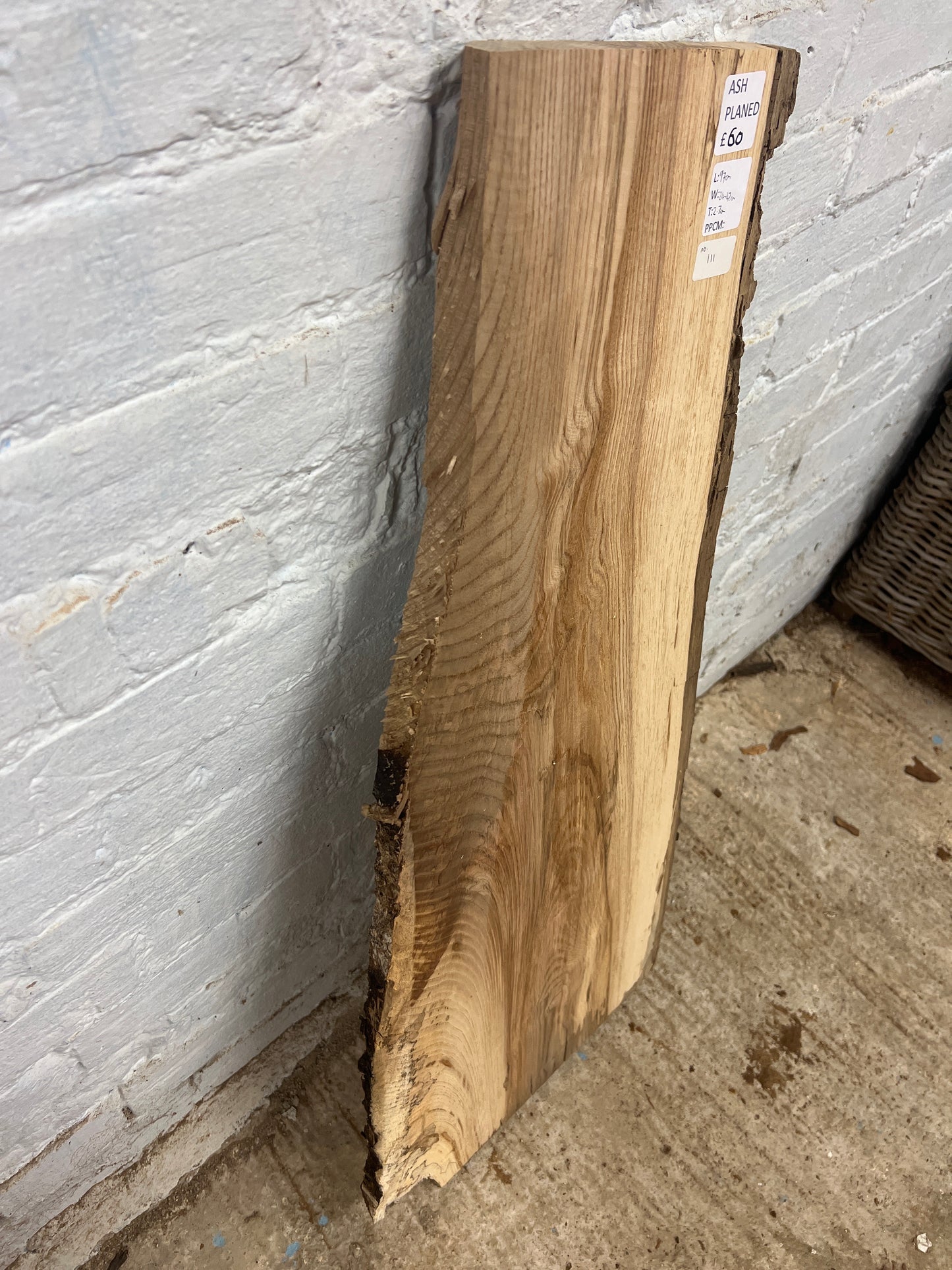 Ash No 111 - 970x240-420x27mm Planed