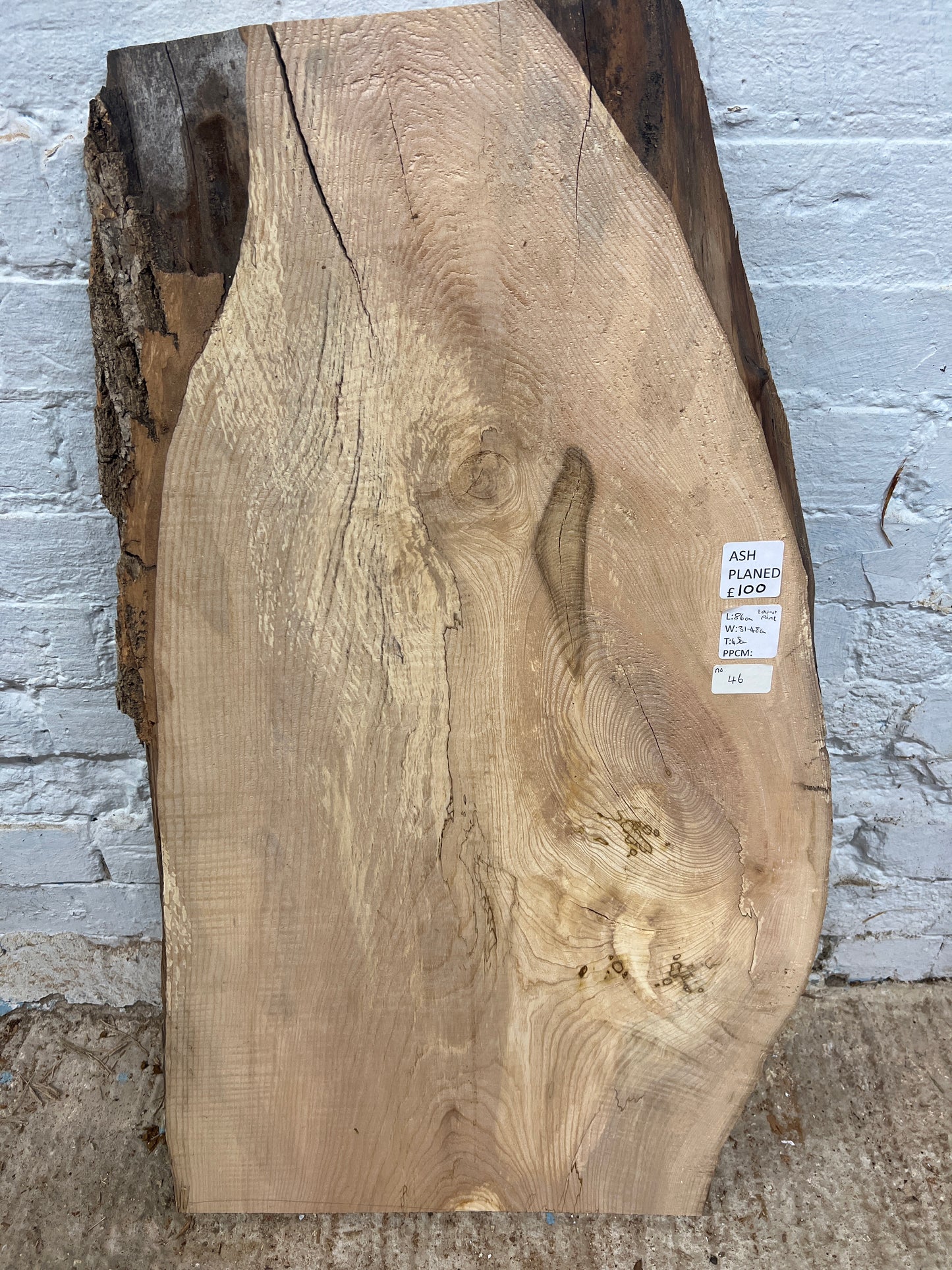 Ash No 46 - 860x310-480x45mm Planed