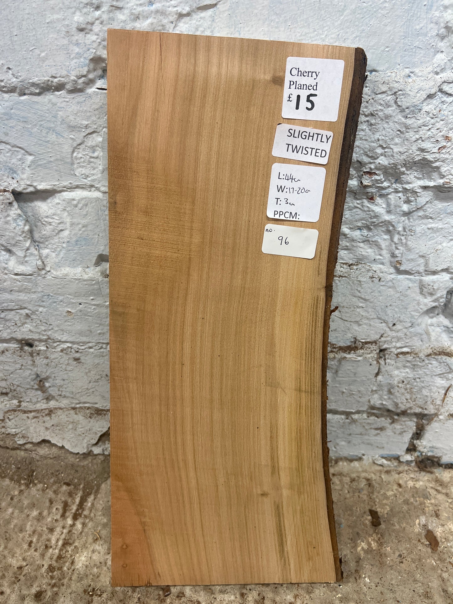 Cherry No 96 - 440x170-200x30mm Planed
