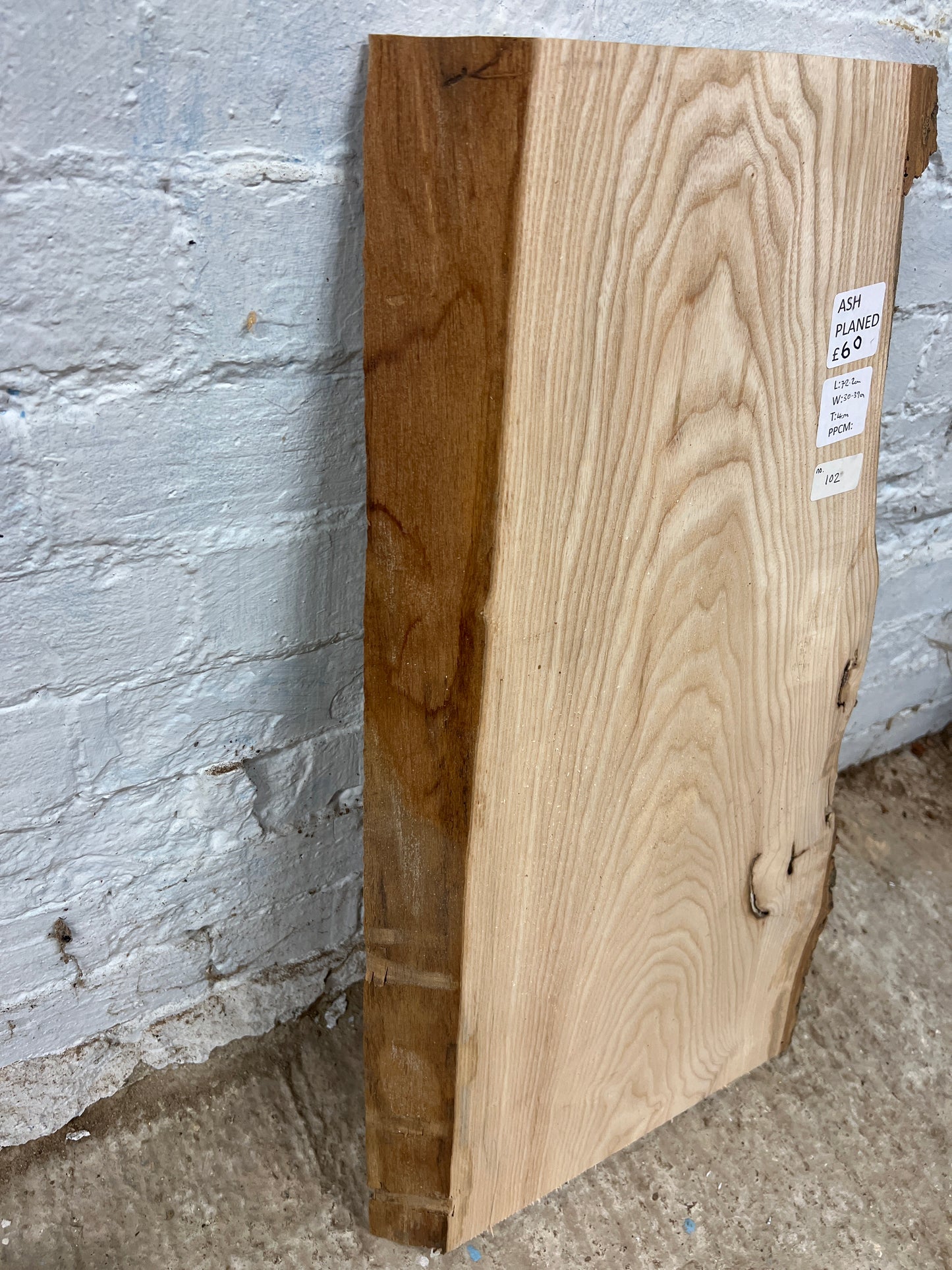 Ash No 102 - 722x300-390x40mm Planed