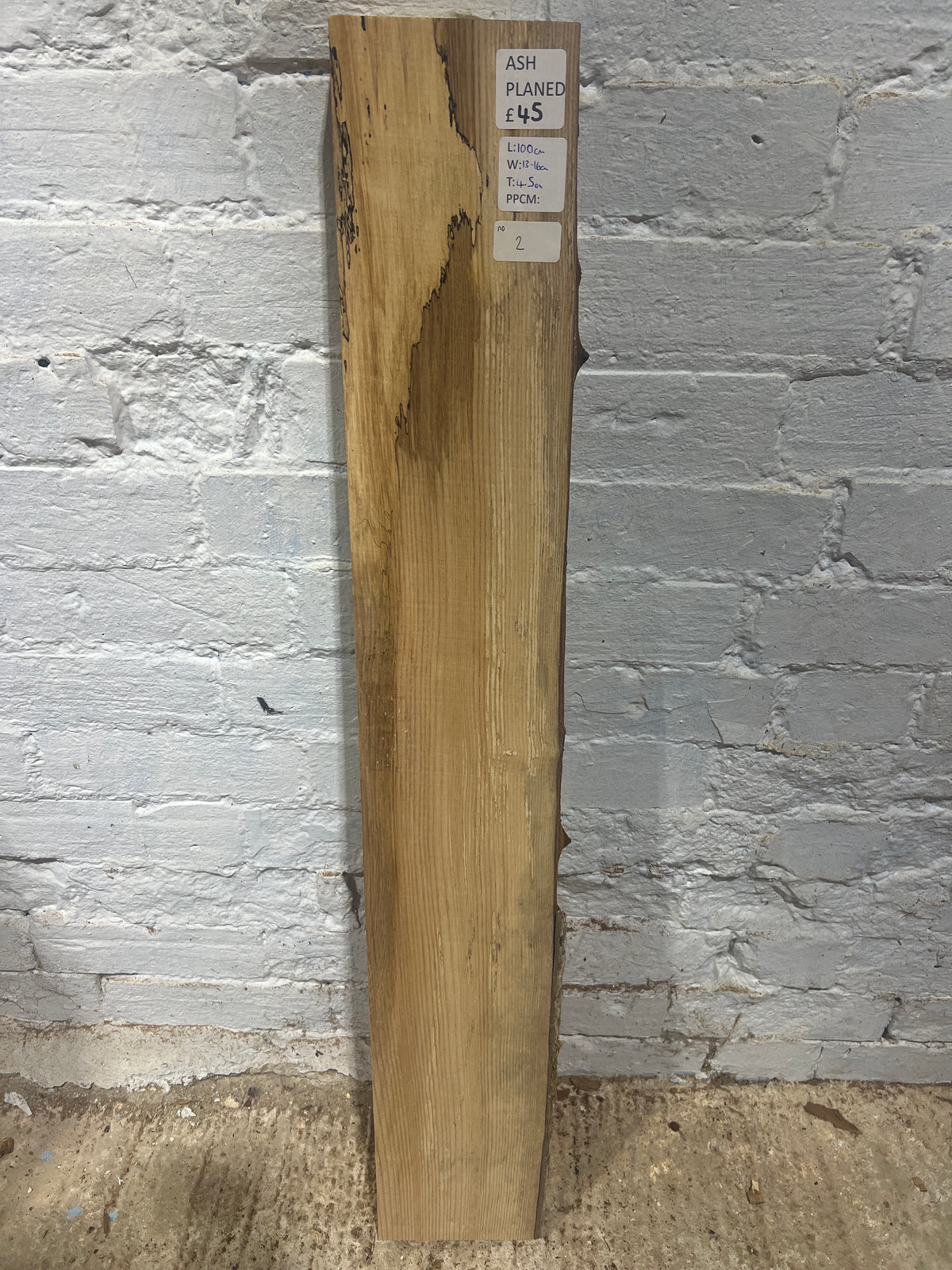 Ash No 2 - 1000x130-160x45mm Planed