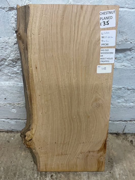Chestnut No 118 - 500x250-285x45mm Planed