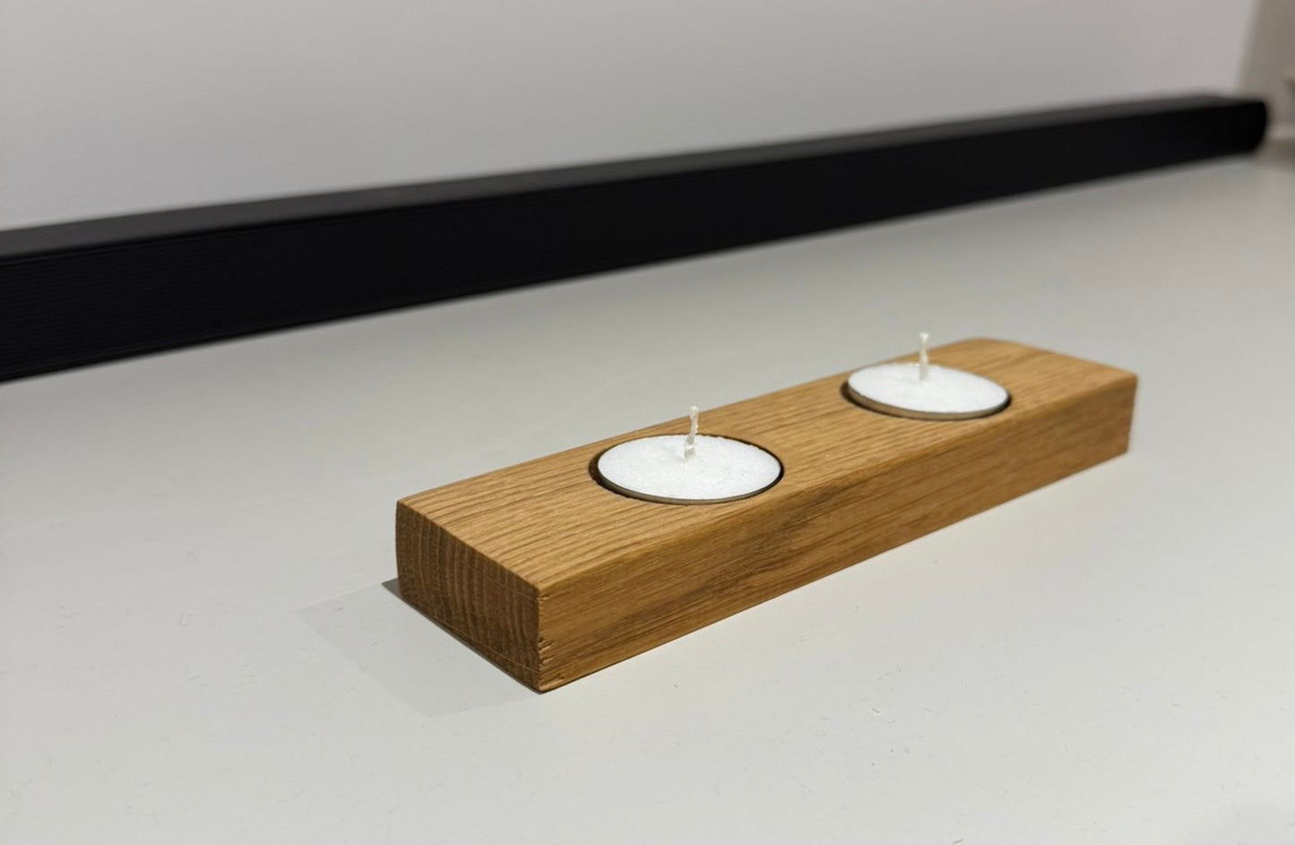 English Oak - 2 tea light holder