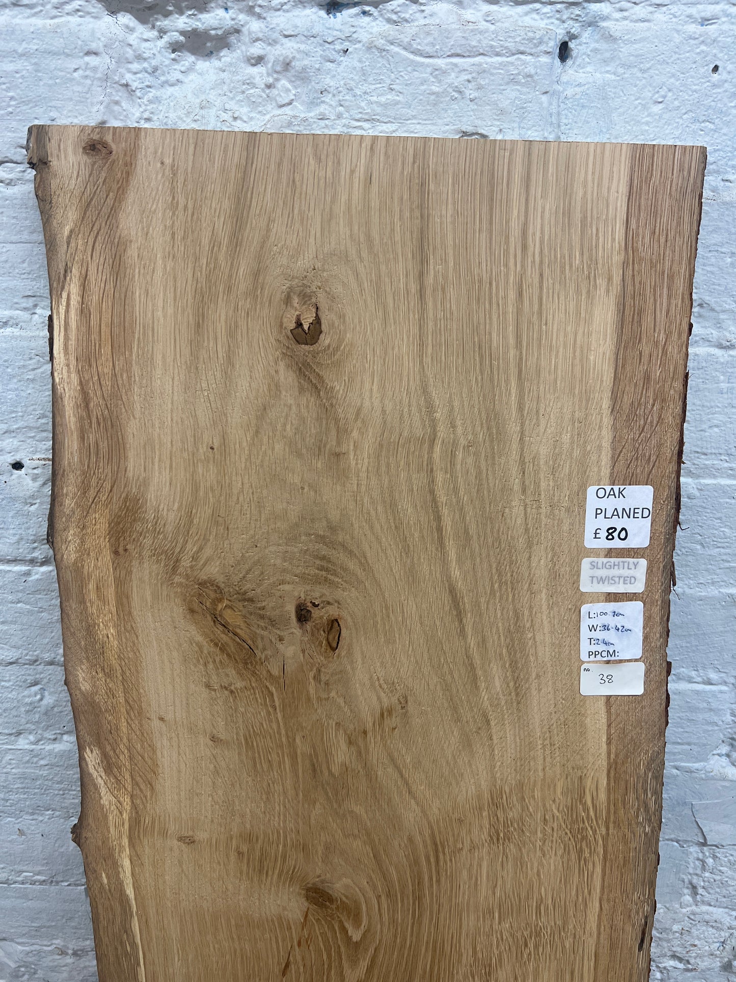 Oak No 38 - 1007x360-420x24mm Planed