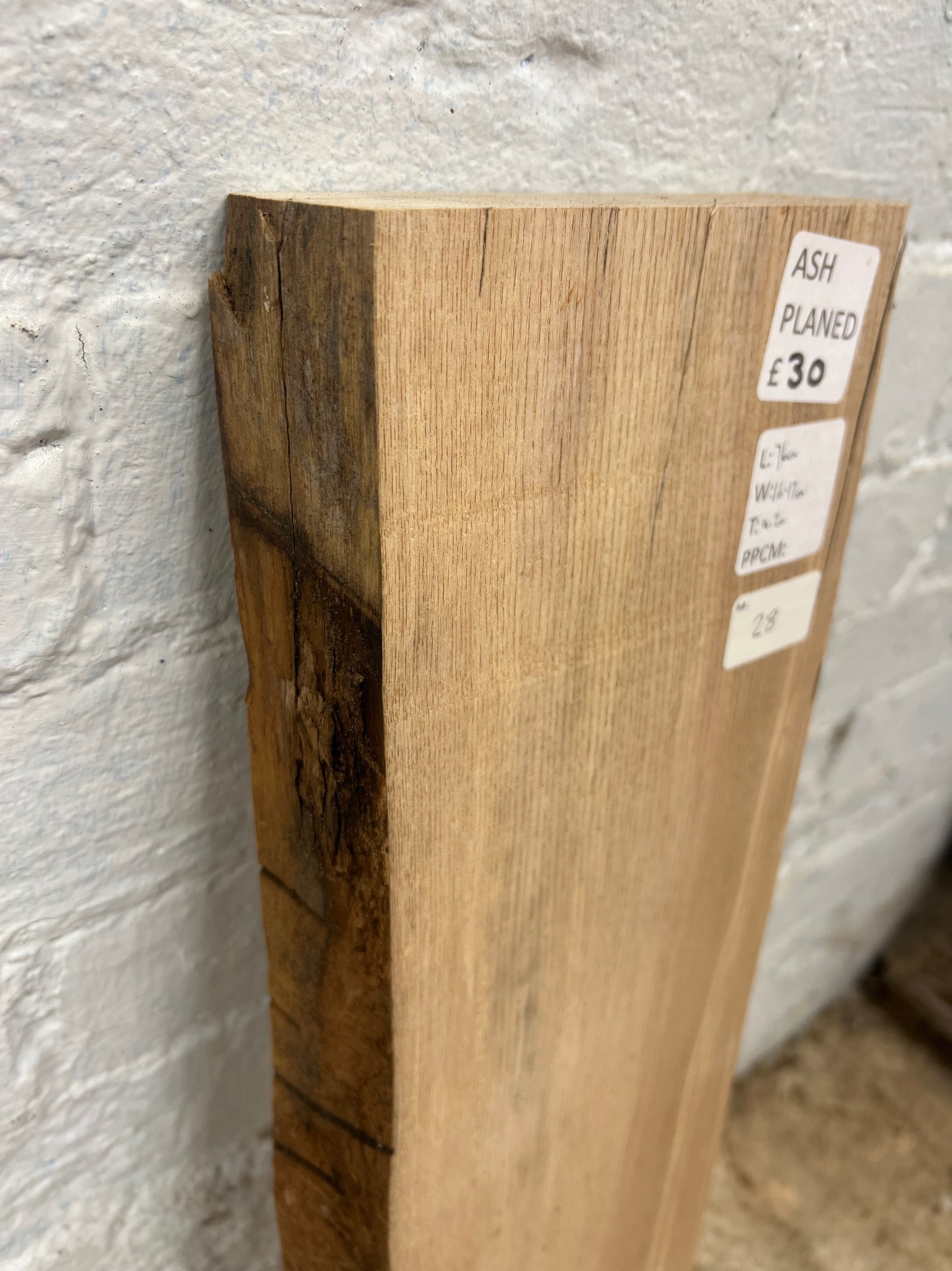 Ash No 28 - 760x160-170x42mm Planed