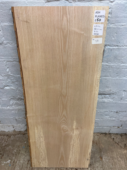 Ash No 27 - 808x335-340x28mm Planed