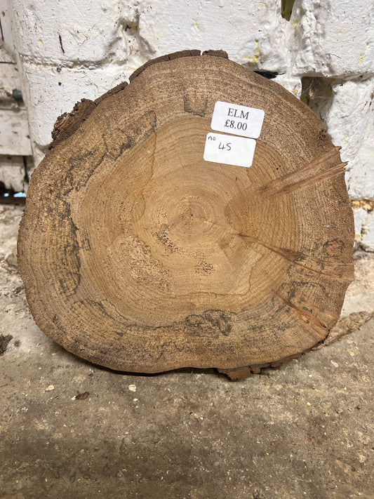 Elm No 45 - 260x280x40mm Sawn