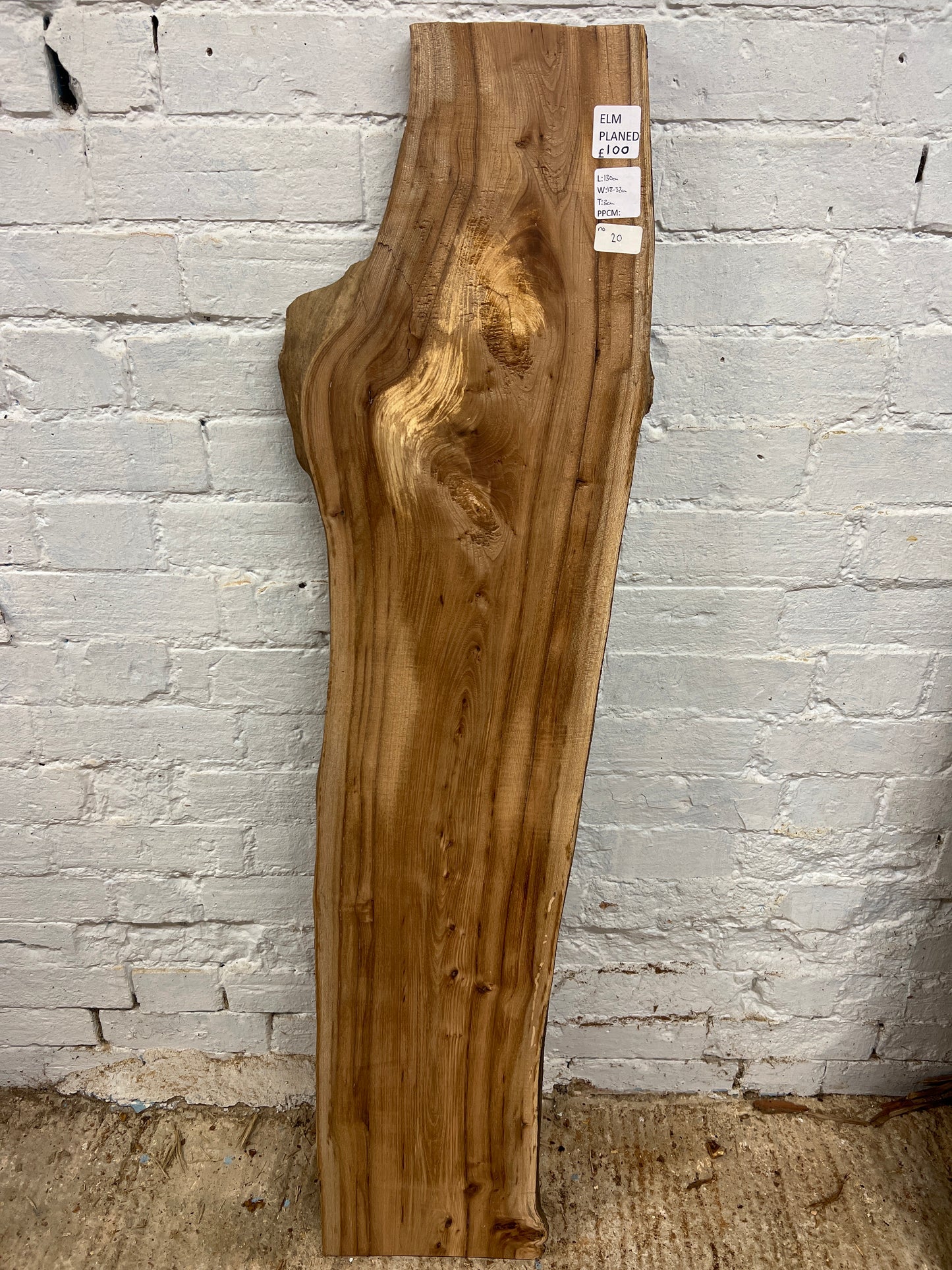 Elm No 20 - 1300x180-320x30mm Planed