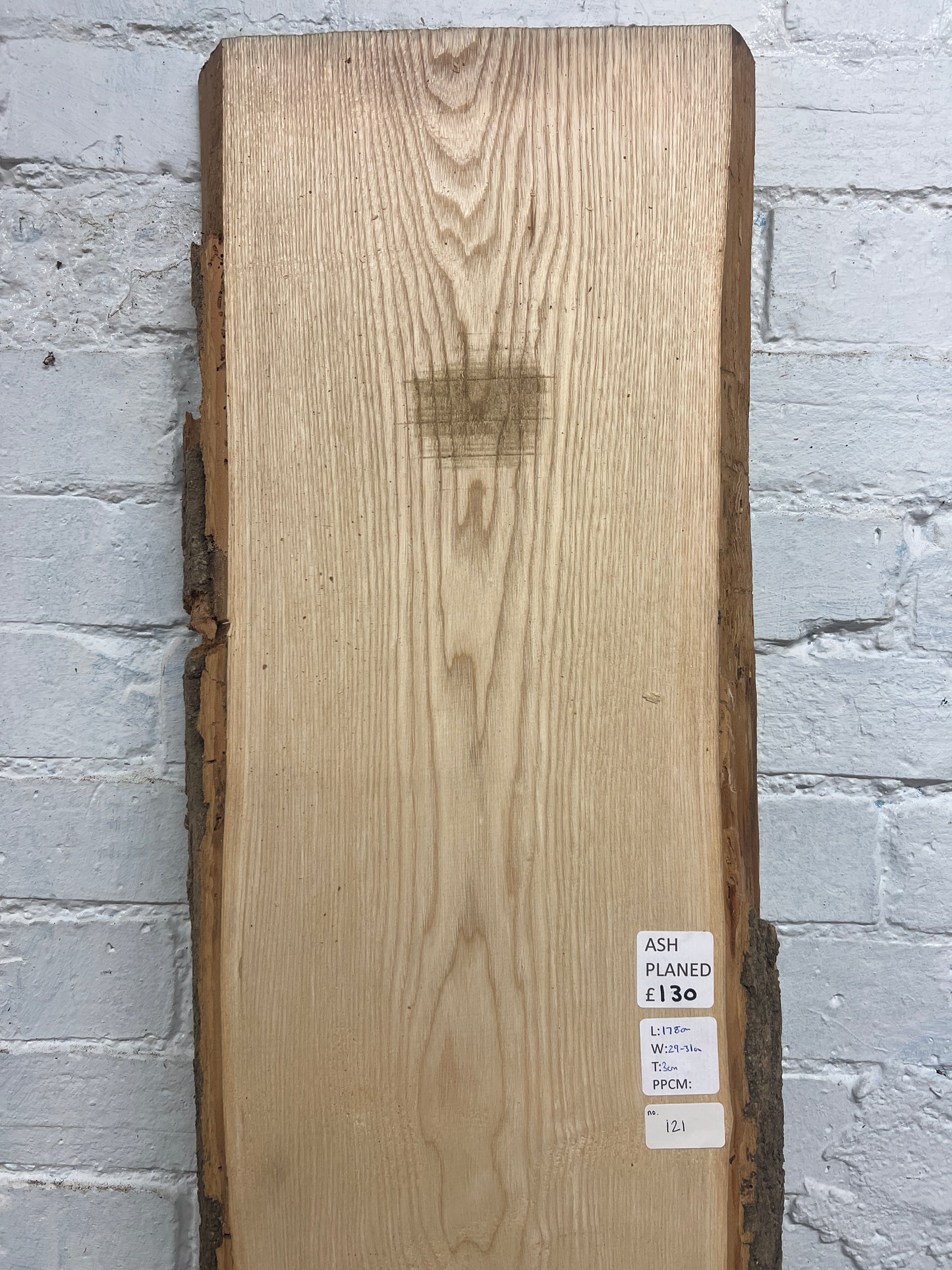 Ash No 121 - 1780x290-310x30mm Planed
