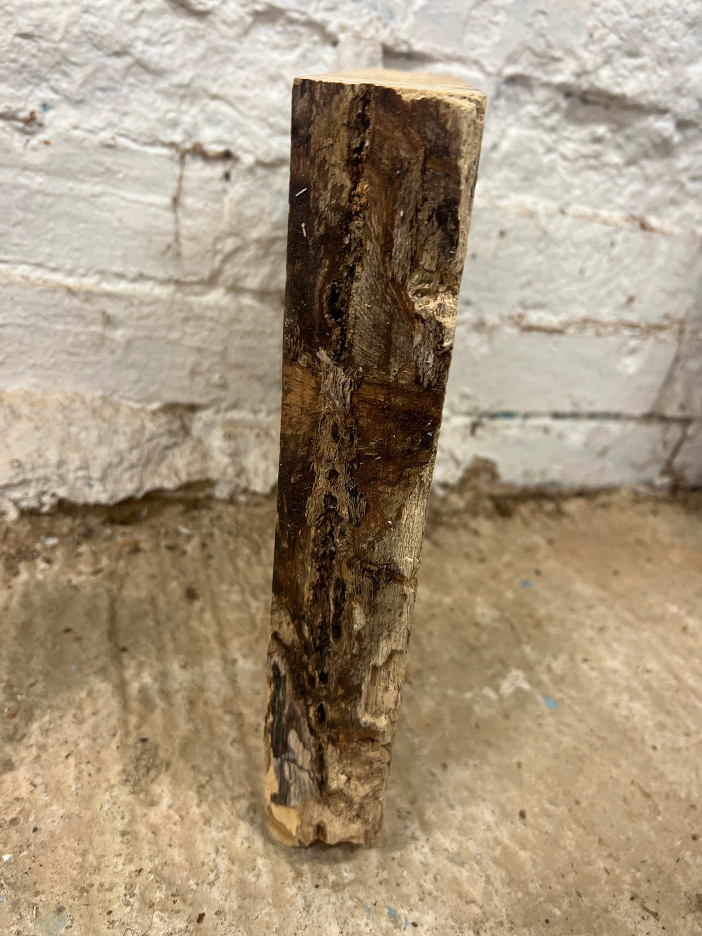 Spalted Beech No 101 - 320x270-280x52mm Planed