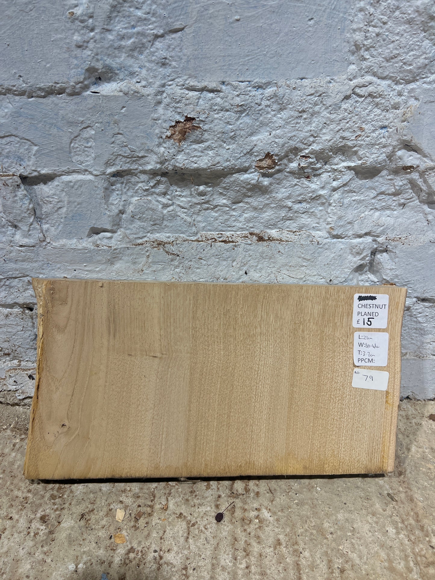 Chestnut No 79 - 210x400-410x37mm Planed