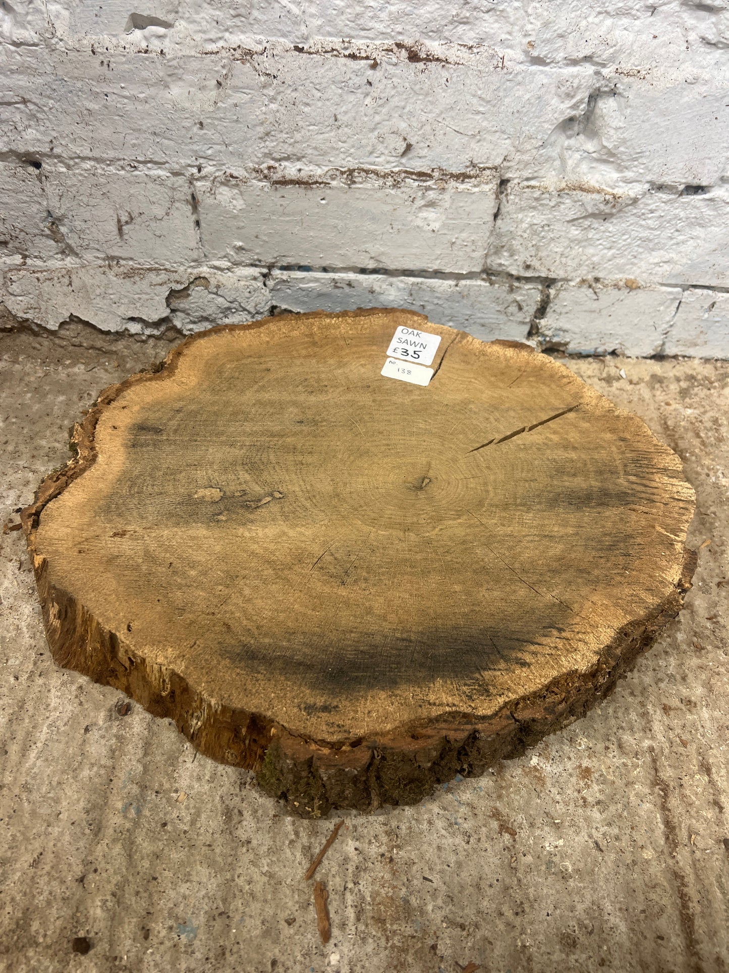 Oak No 138 - 420x390x60mm Sawn