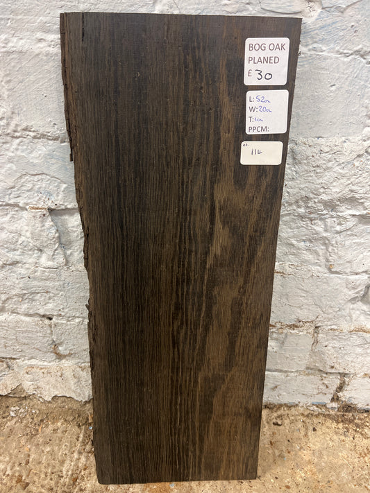 Bog Oak No 114 - 520x200x10mm Planed