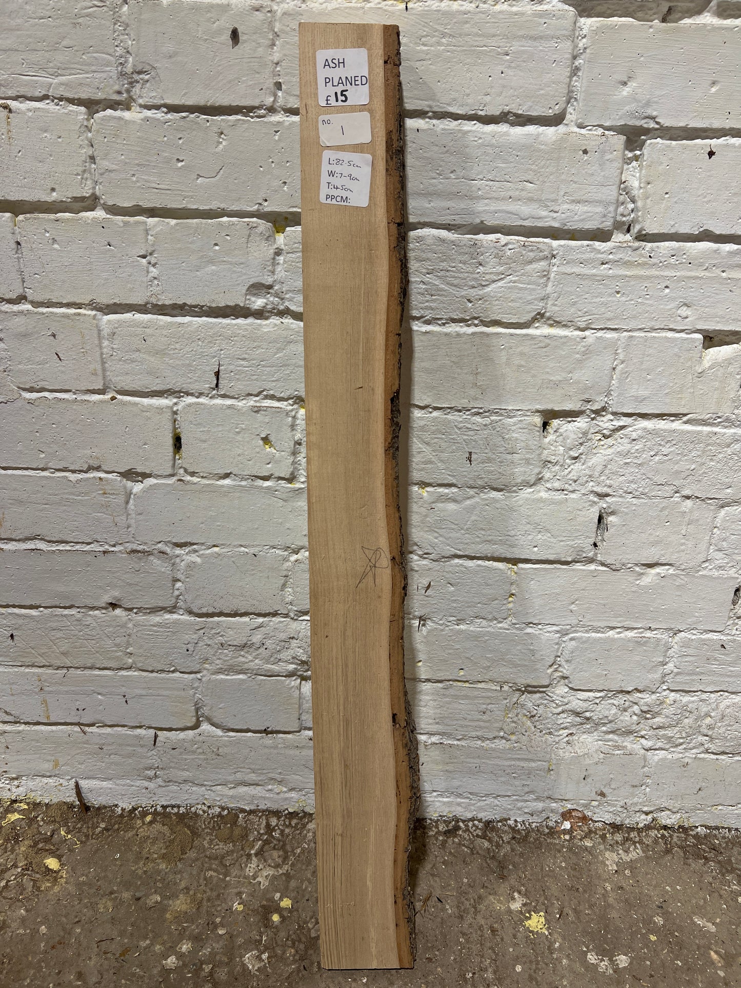 Ash No 1 - 825x70-90x45mm Planed