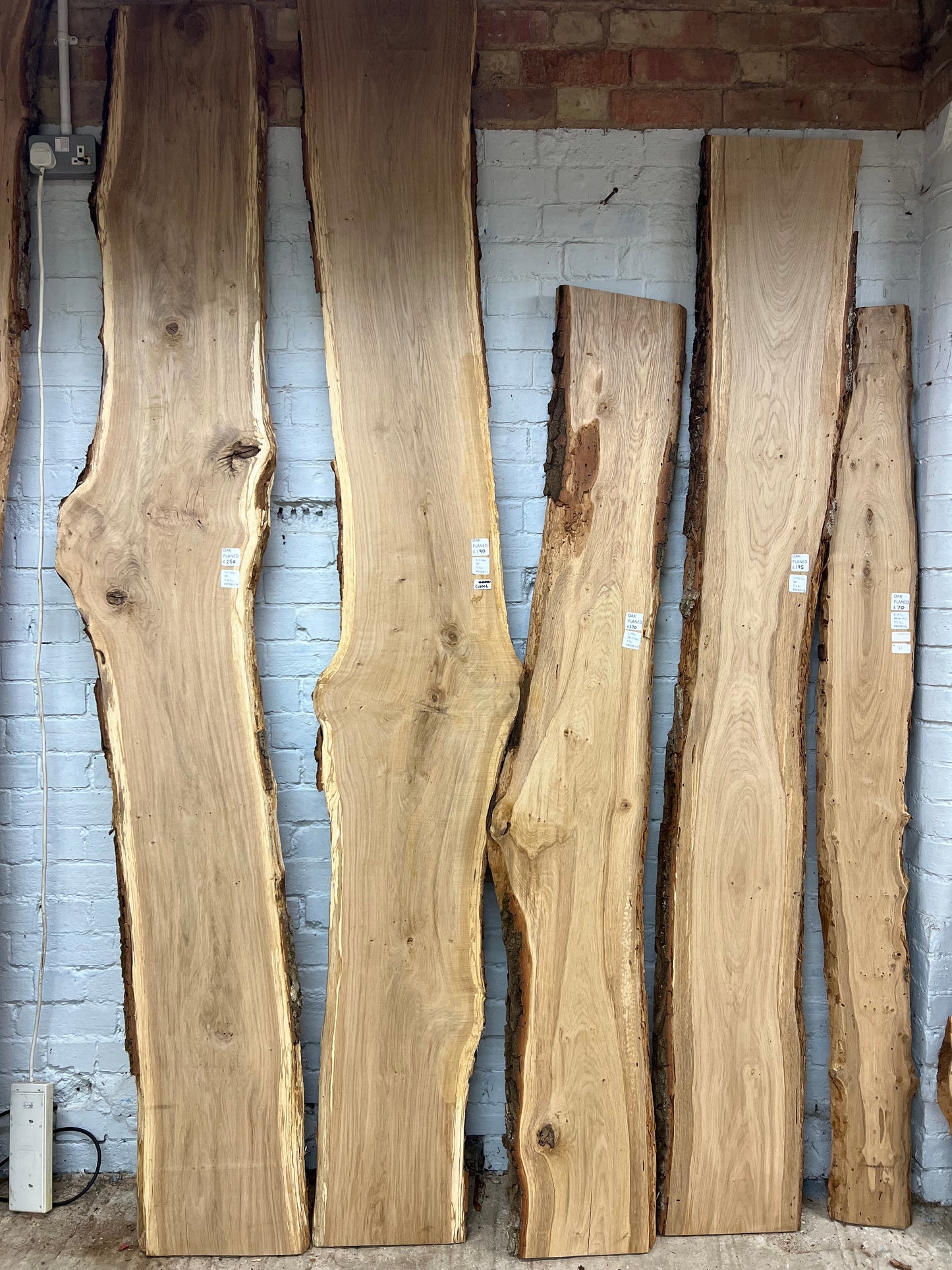 Planed Oak Boards - 2500mm+
