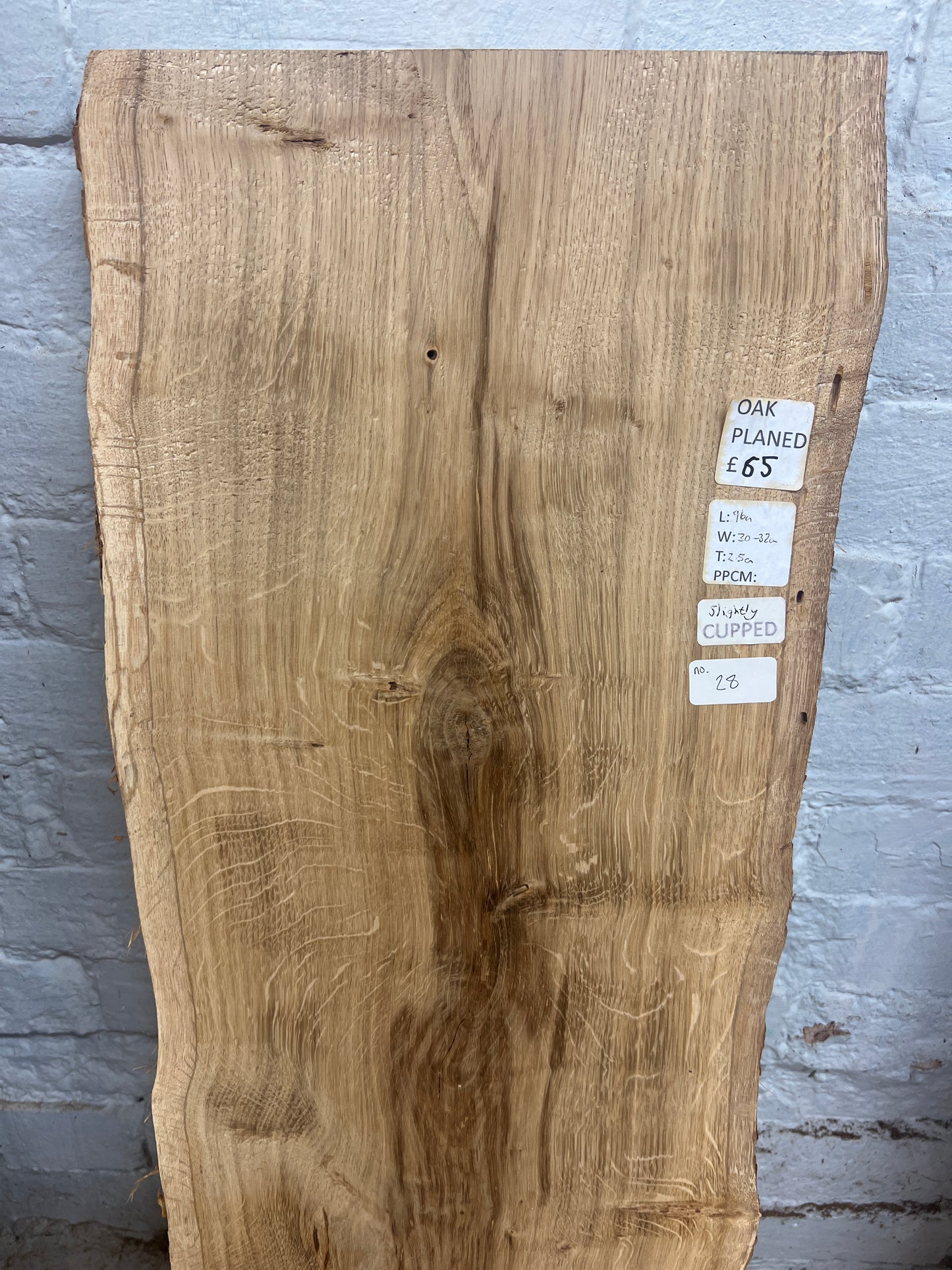 Oak No 28 - 960x300-320x25mm Planed