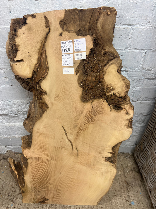 Chestnut No 43 - 795x320-460x60mm Planed