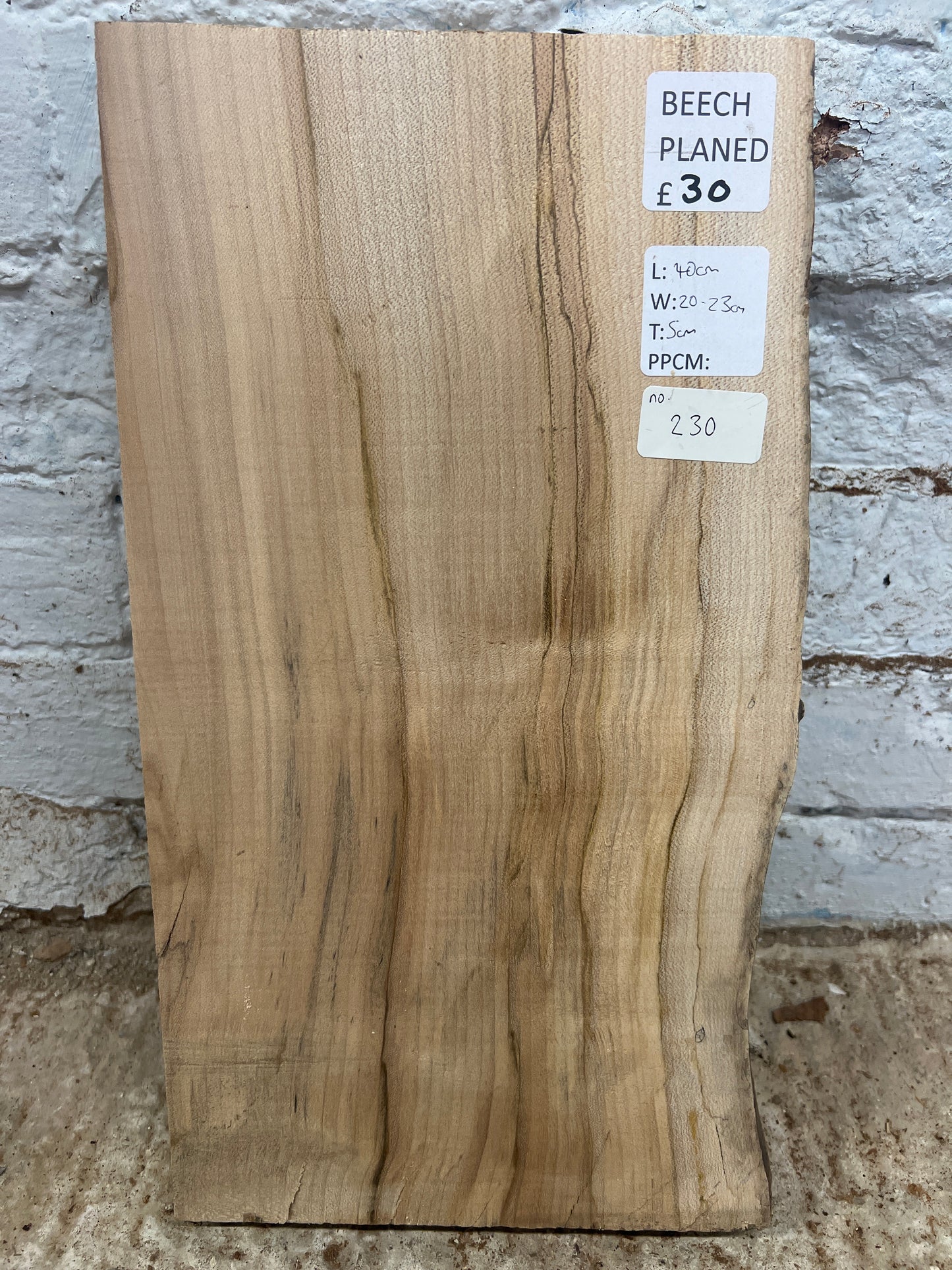 Beech No 230 - 400x200-230x50mm Planed