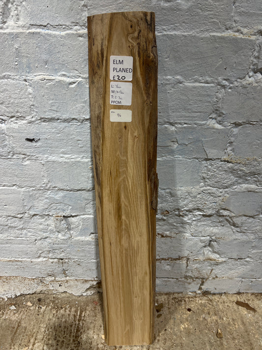 Elm No 96 - 760x110-130x27mm Planed