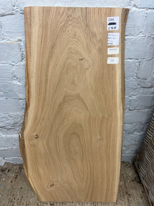 Oak No 38 - 835x330-440x25mm Planed