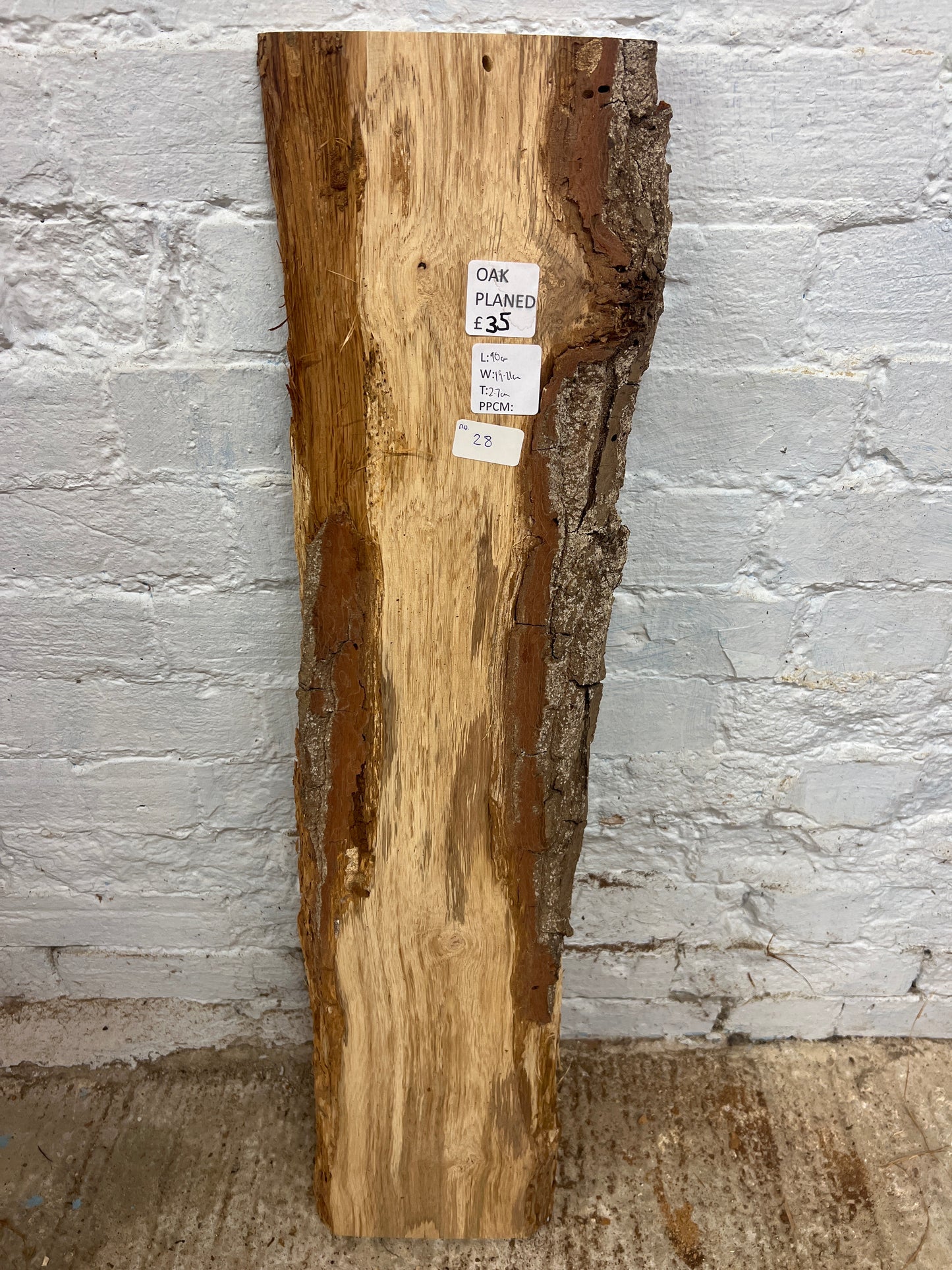 Oak No 28 - 900x190-210x27mm Planed