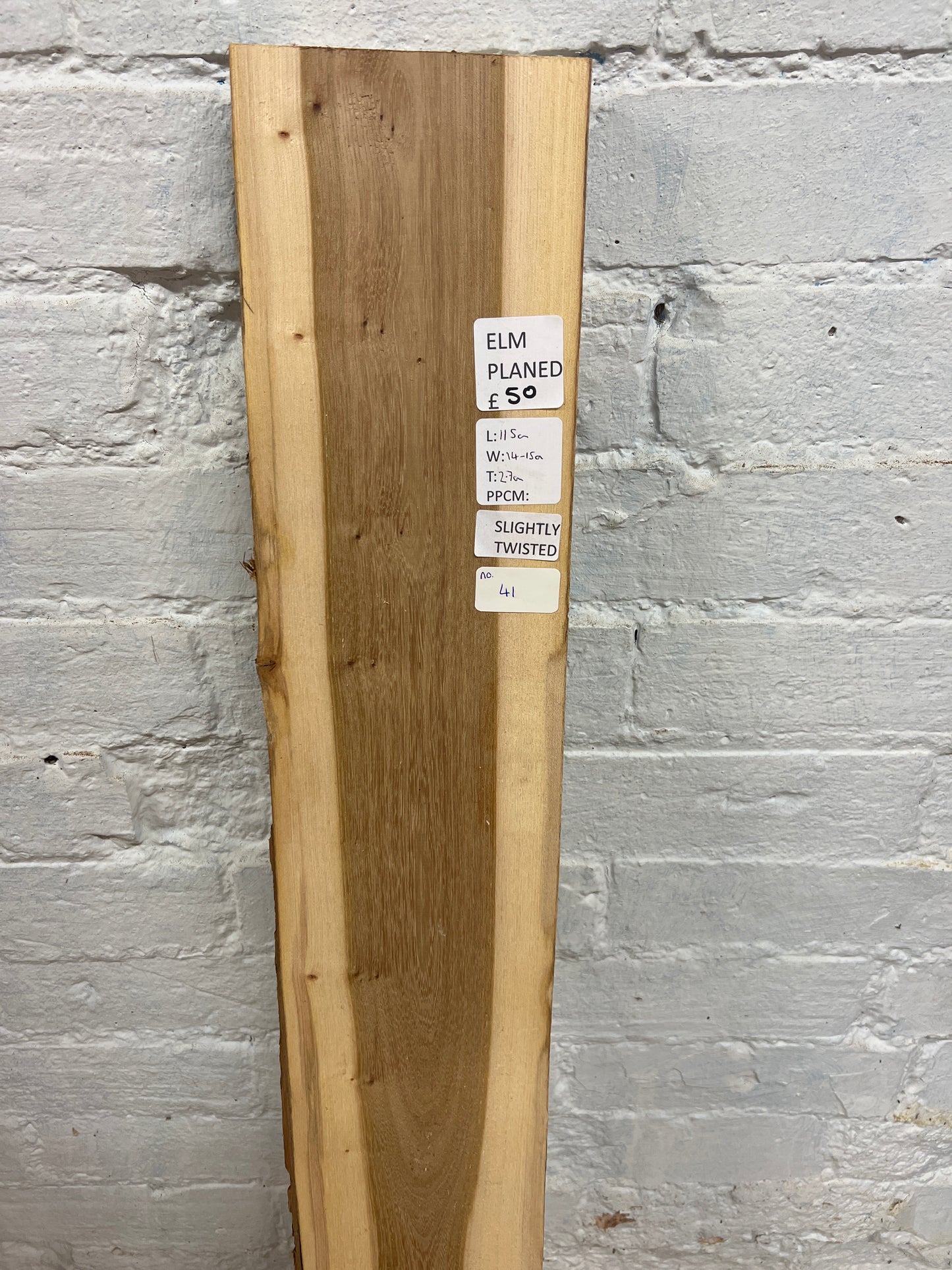 Elm No 41 - 1150x140-150x27mm Planed