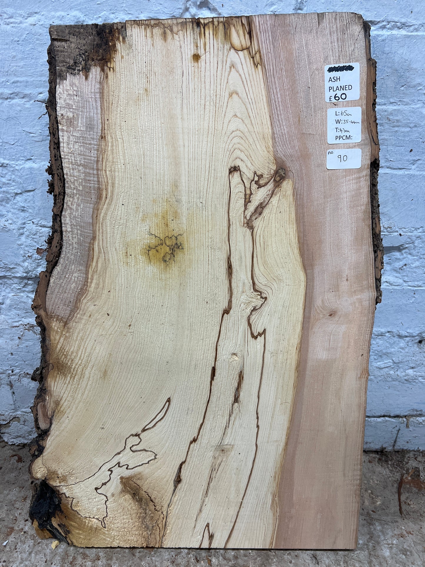 Ash No 90 - 650x350-440x43mm Planed