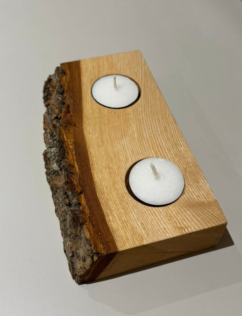 Ash tea light holder