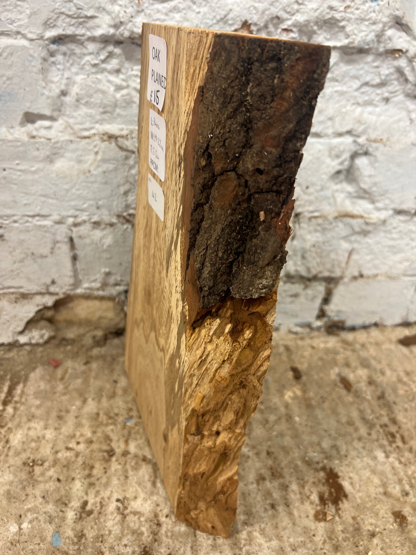 Oak No 42 - 340x190-220x35mm Planed