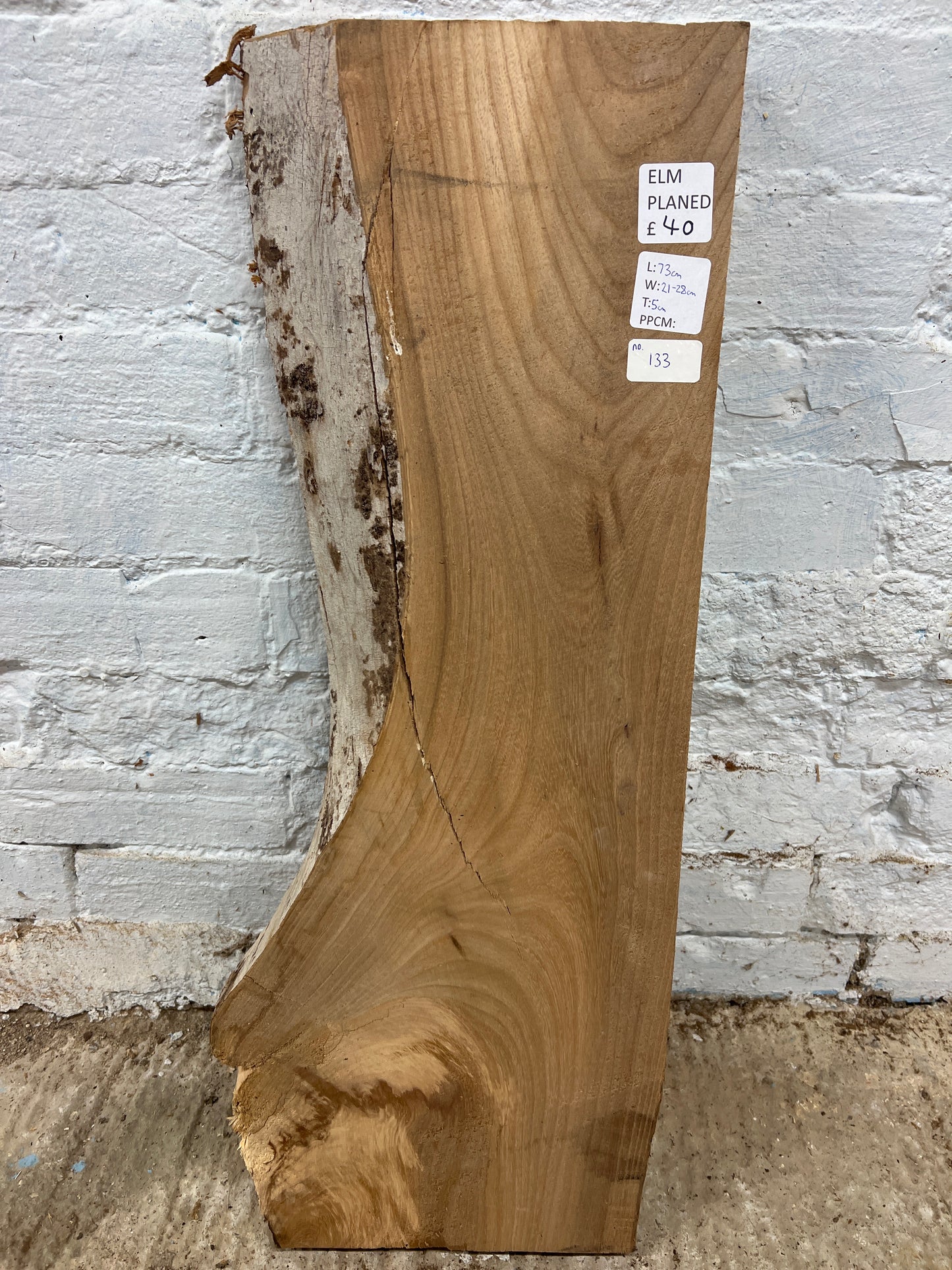 Elm No 133 - 730x210-280x50mm Planed