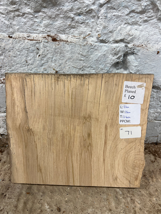 Beech No 71 - 210x260x34mm Planed