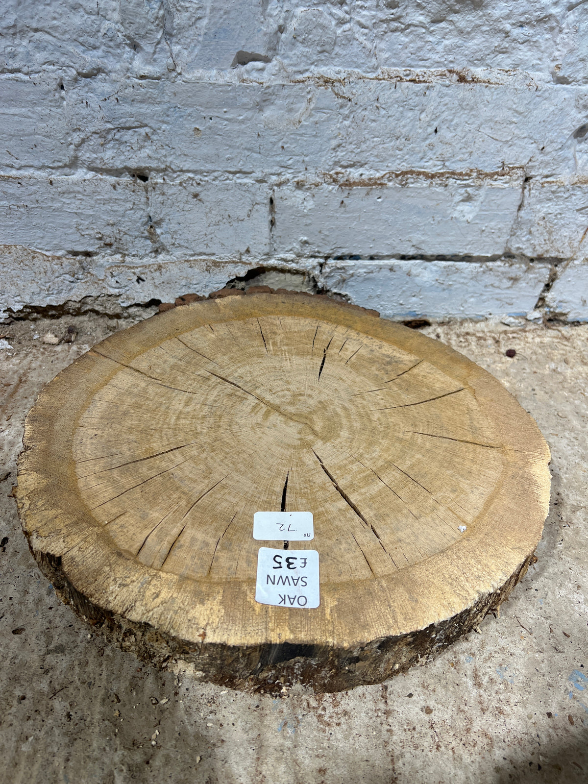 Oak No 72 - 360x390x60mm Sawn