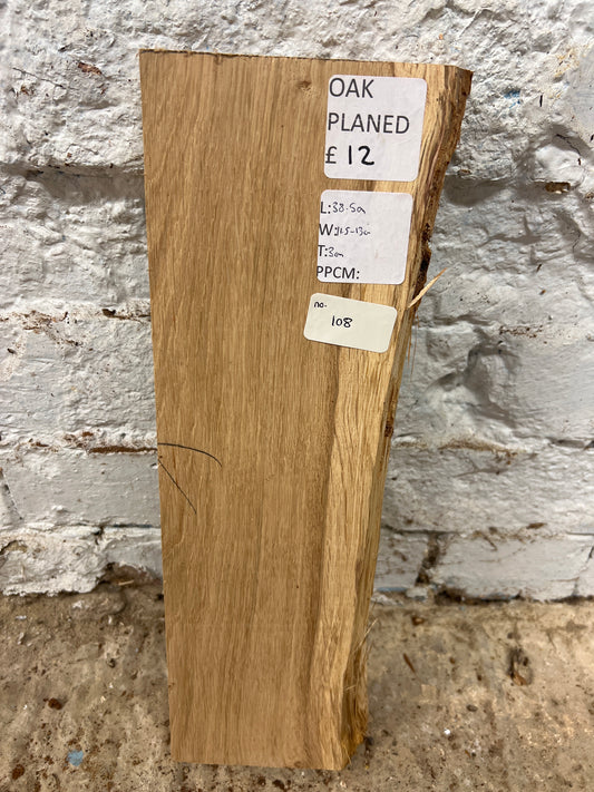 Oak No 108 - 385x115-130x30mm Planed