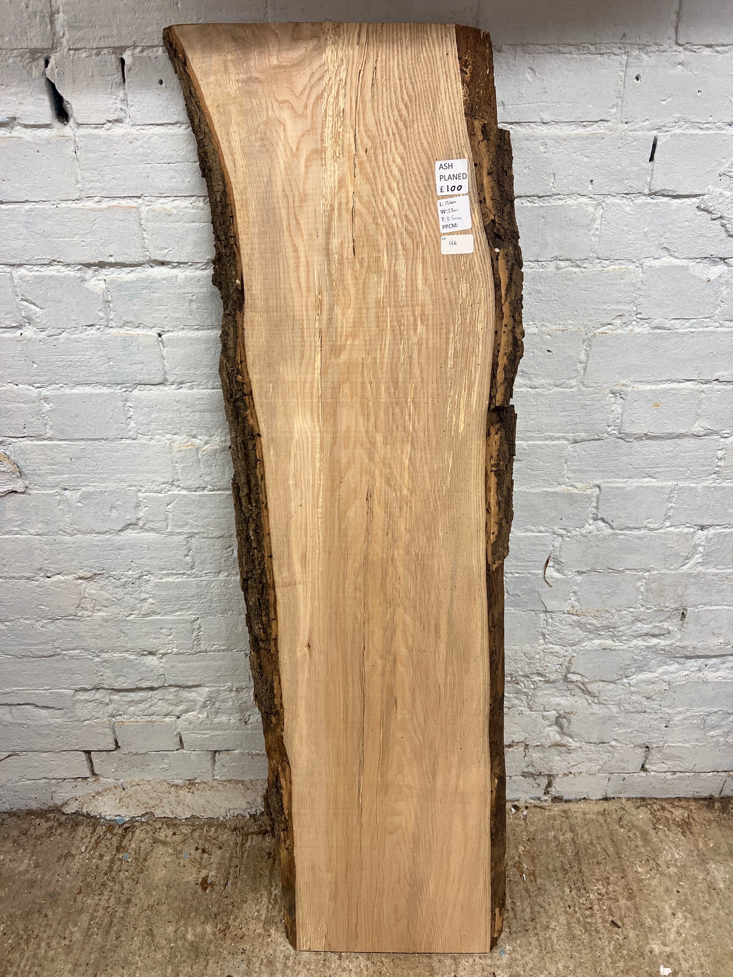 Ash No 166 - 1340x370x35mm Planed
